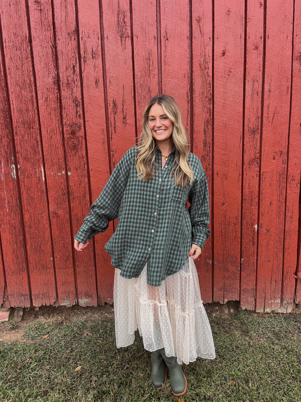 Posie Dot Sheer Layering Skirt