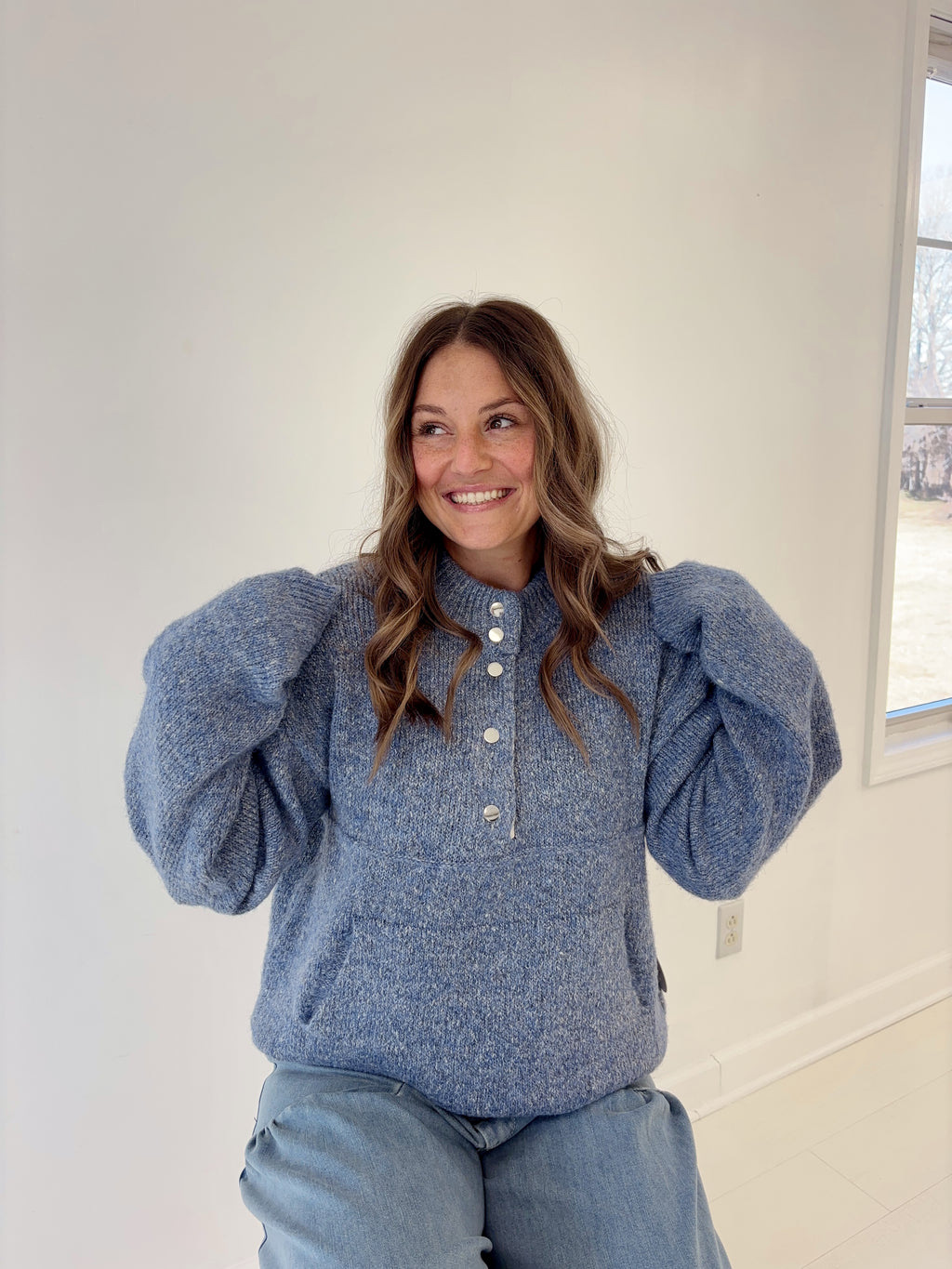 Whispering Blue Sweater