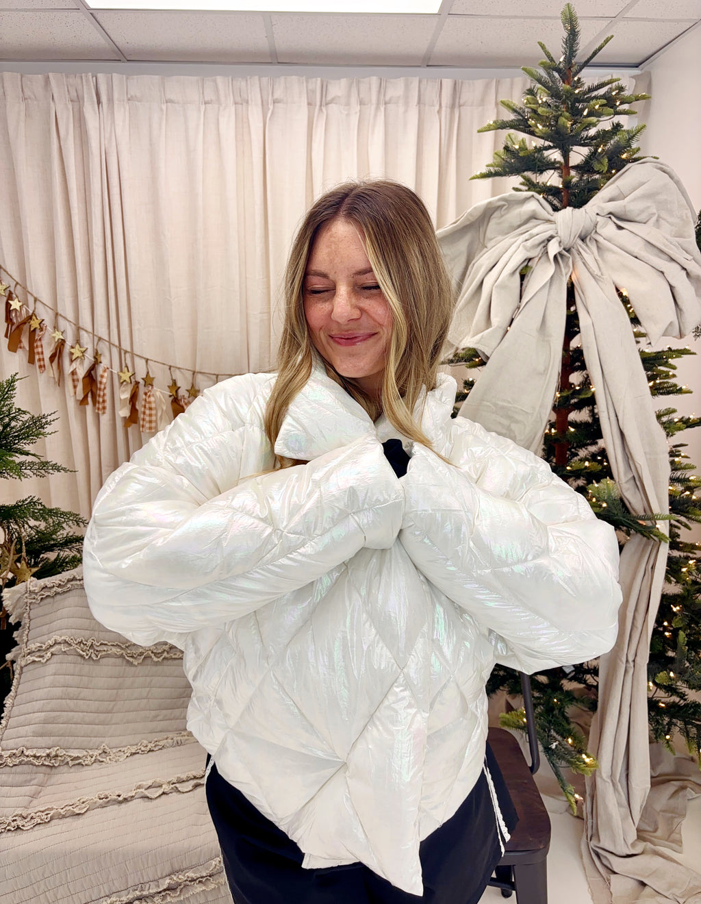 Snow White Puffer Jacket