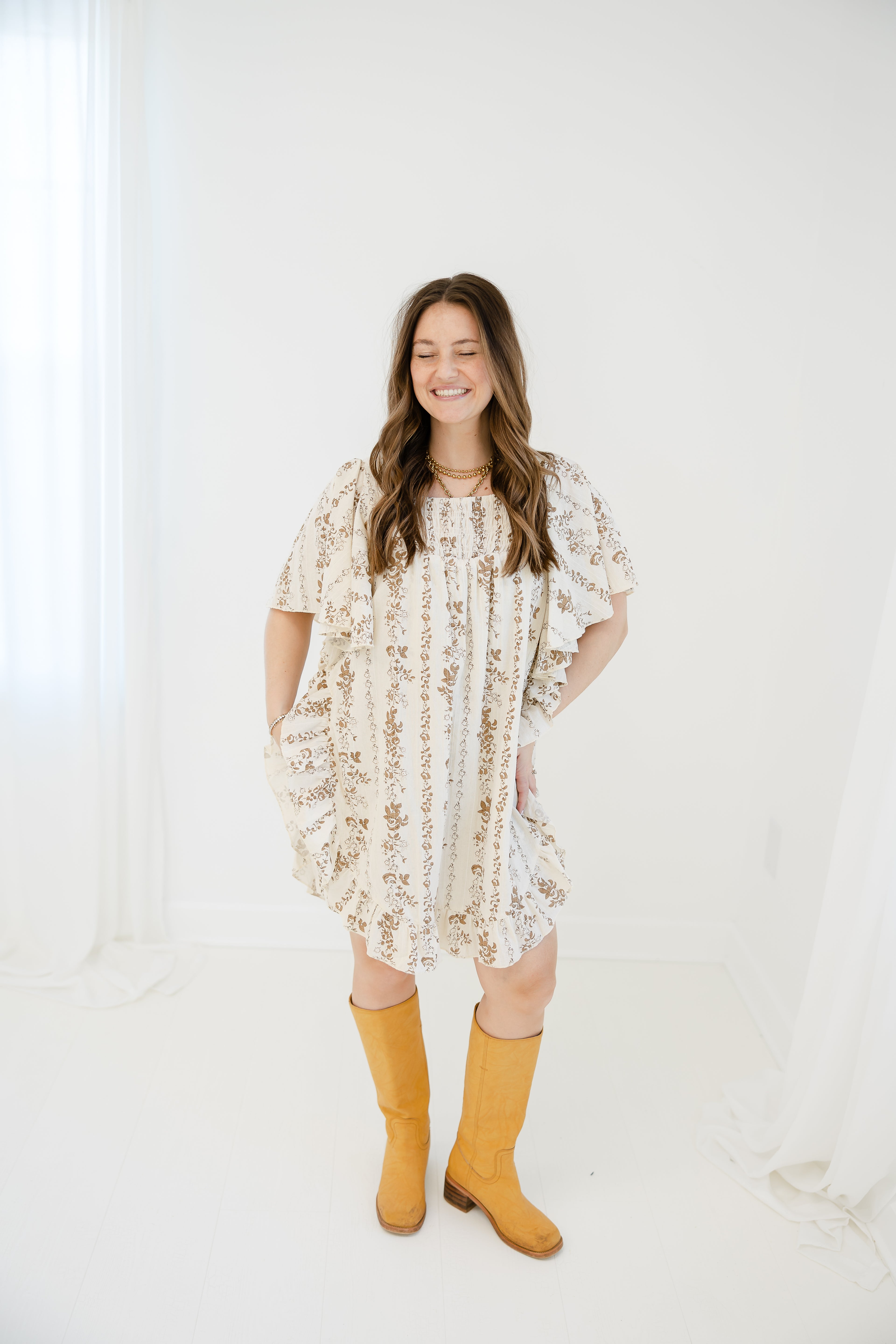 Sandstone Floral Romper