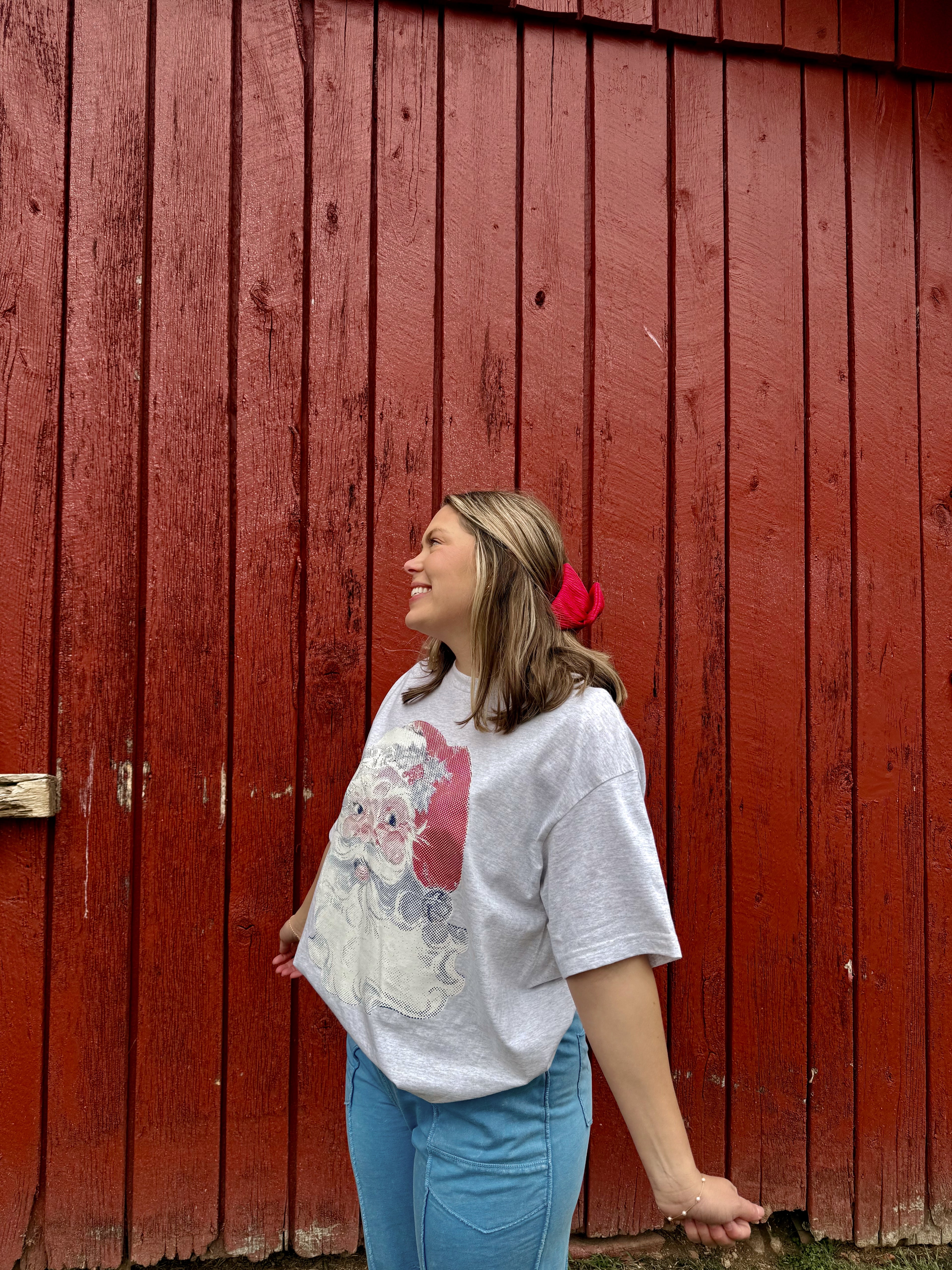 Vintage Santa Oversized Tee