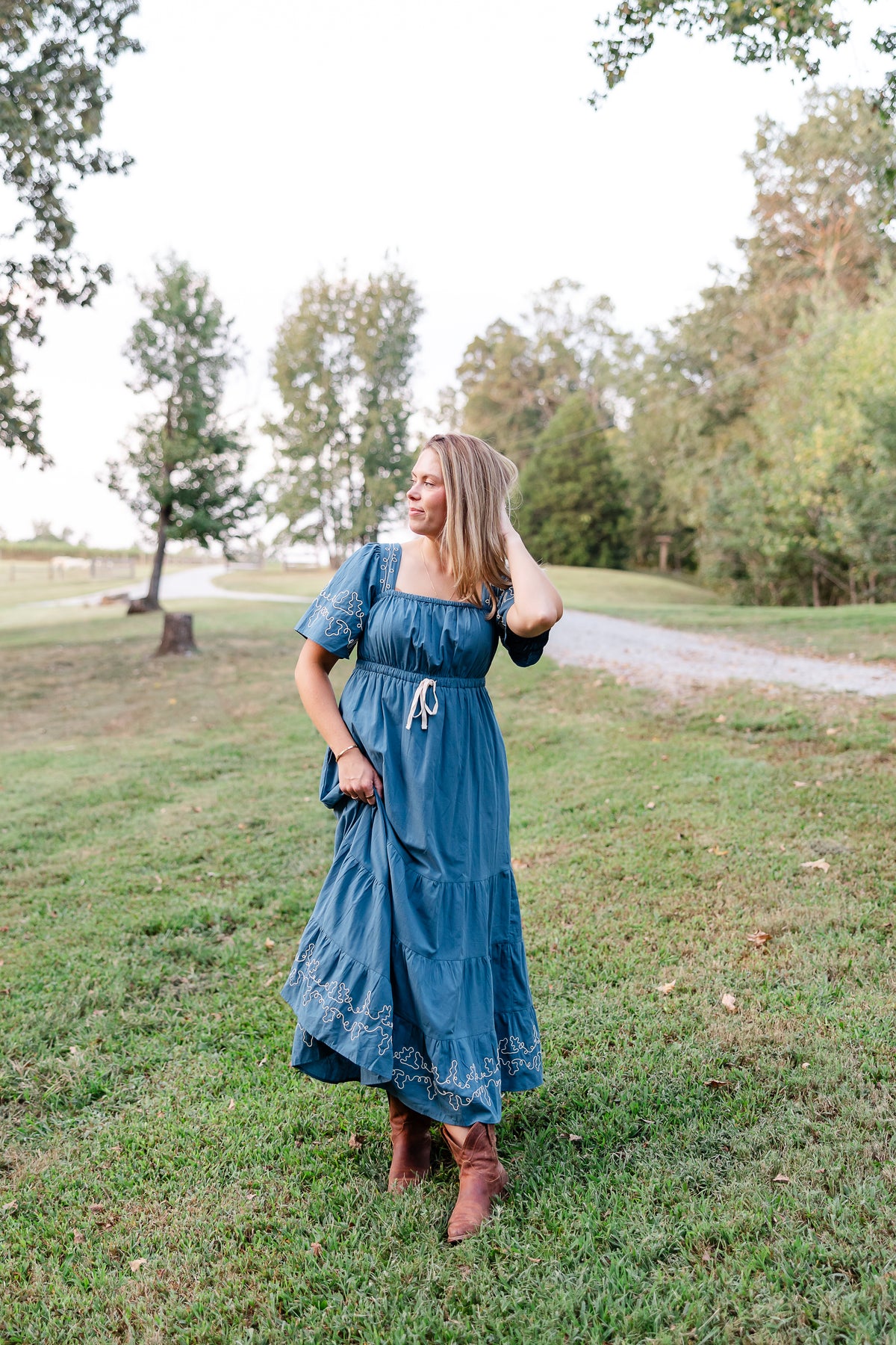 Out West Embroidered Dress