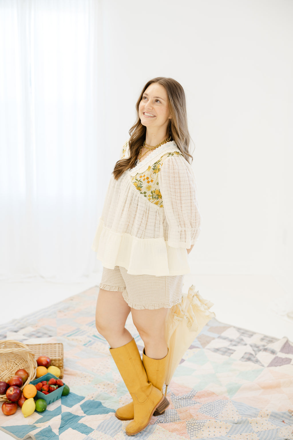 Lemon Tree Printed Blouse