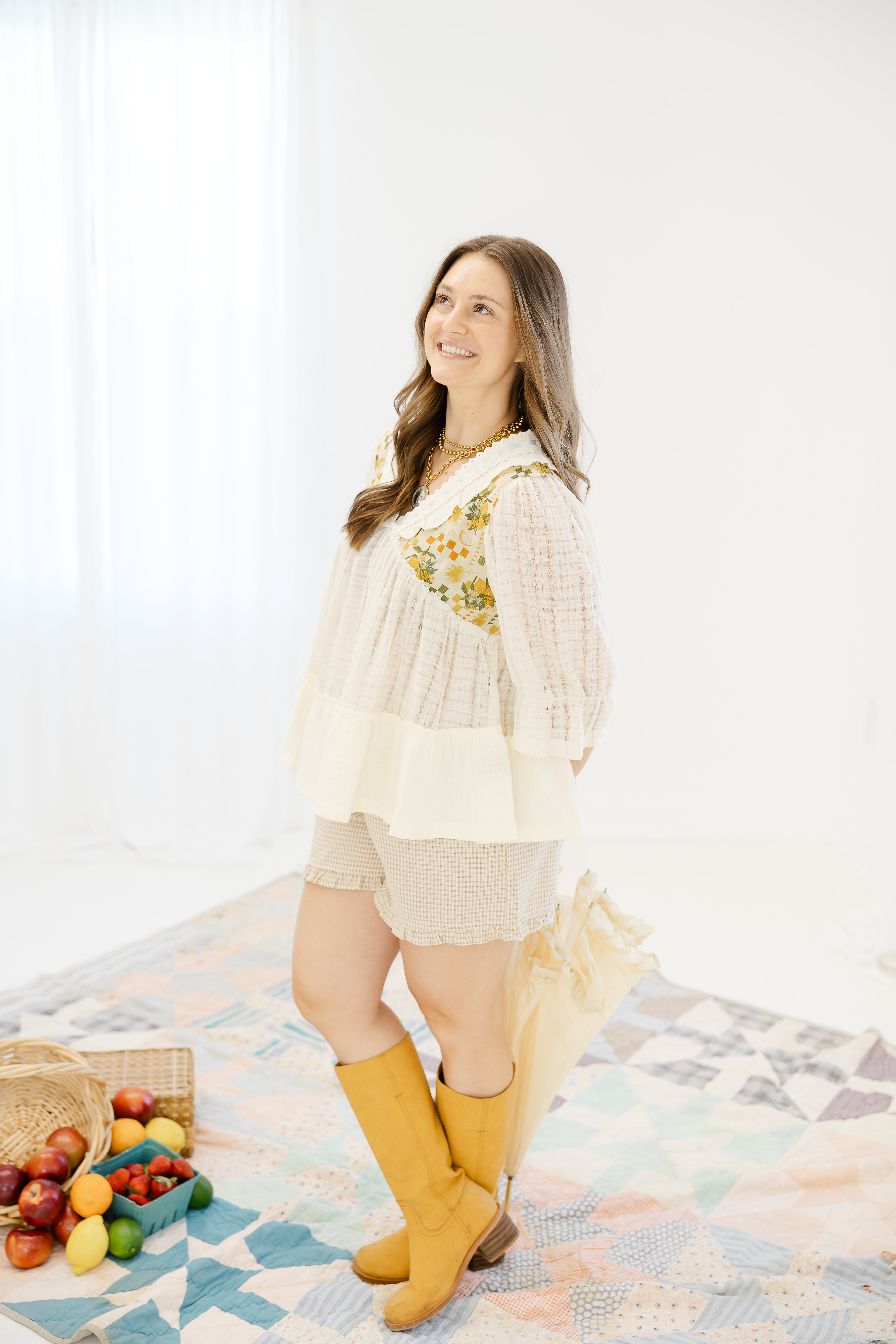 Lemon Tree Printed Blouse