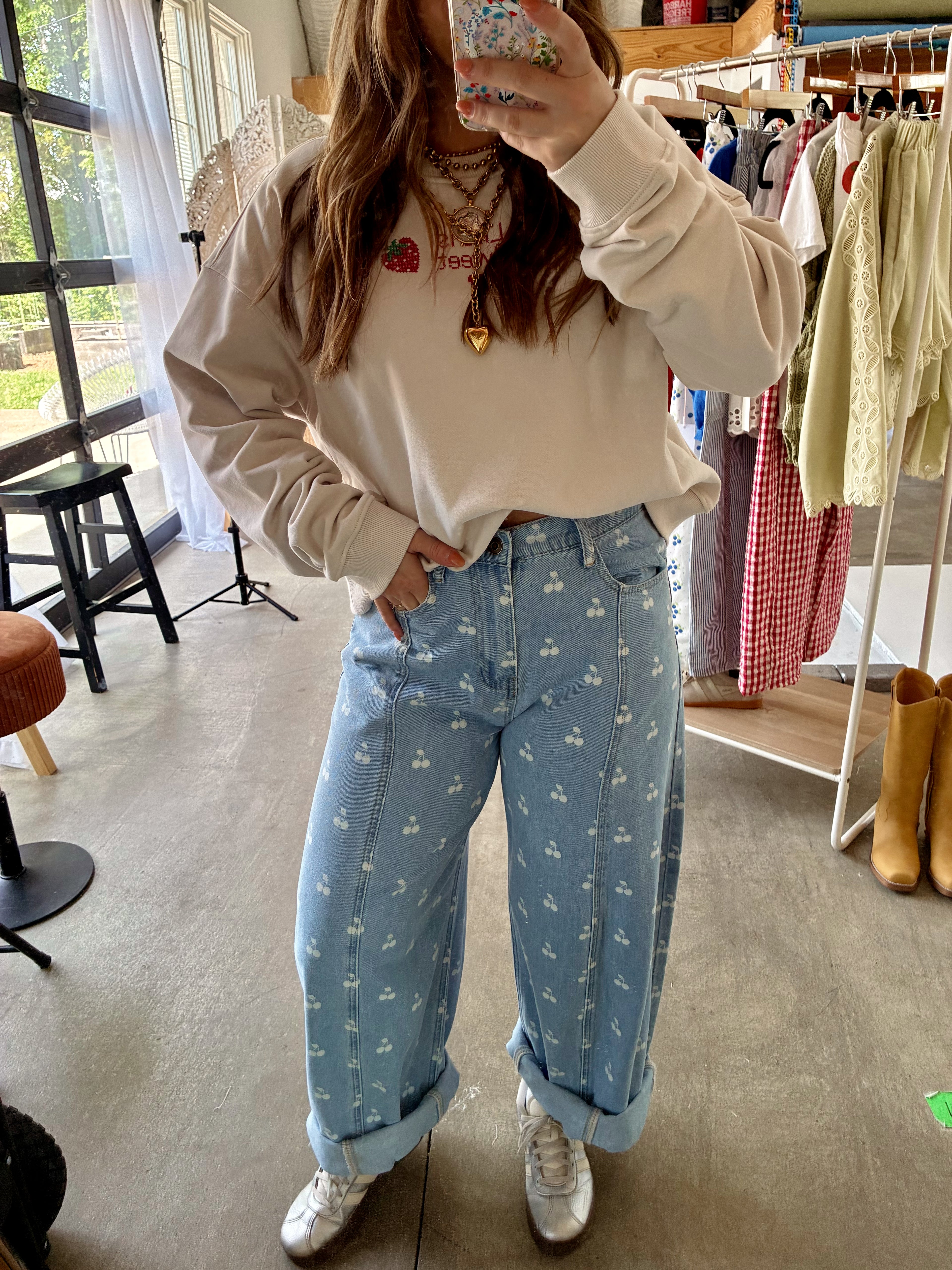 Pick Me Cherry Barrel Jeans