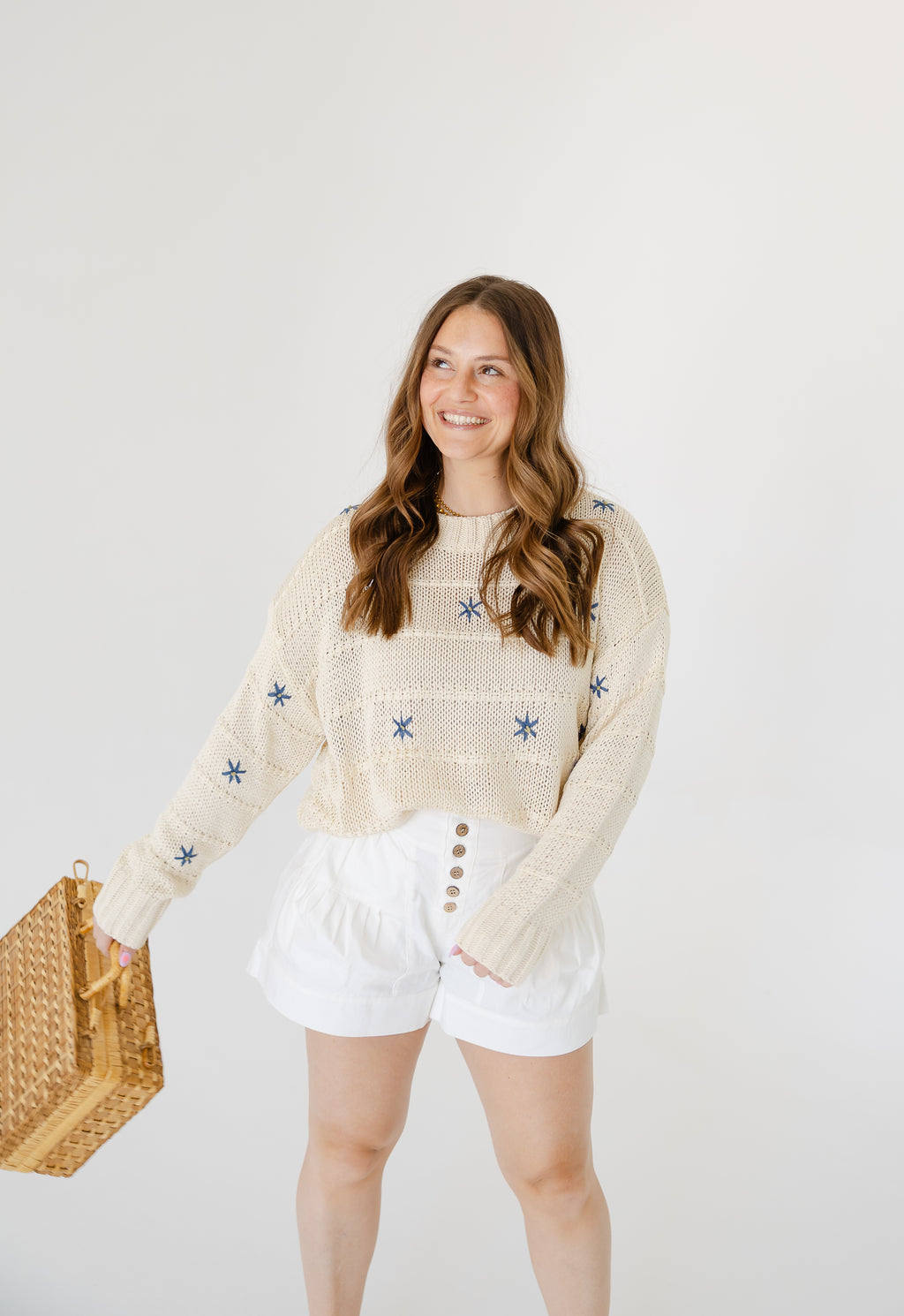 Coastal Ease Floral Sweater