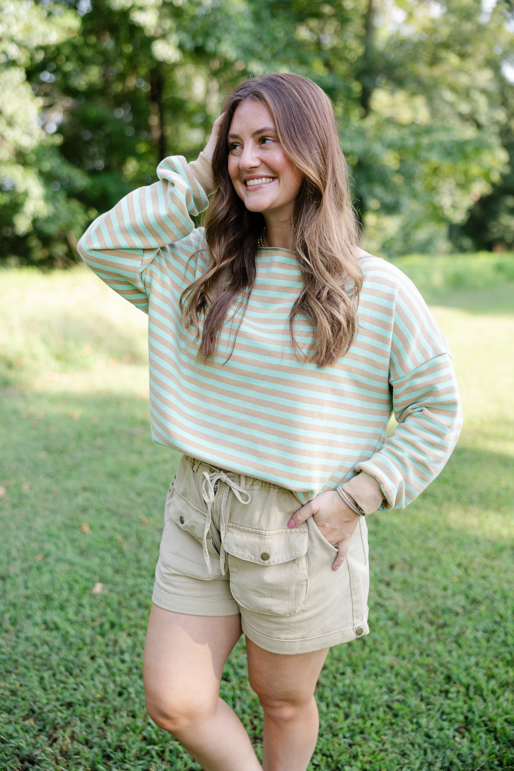 Between Seasons Striped Top