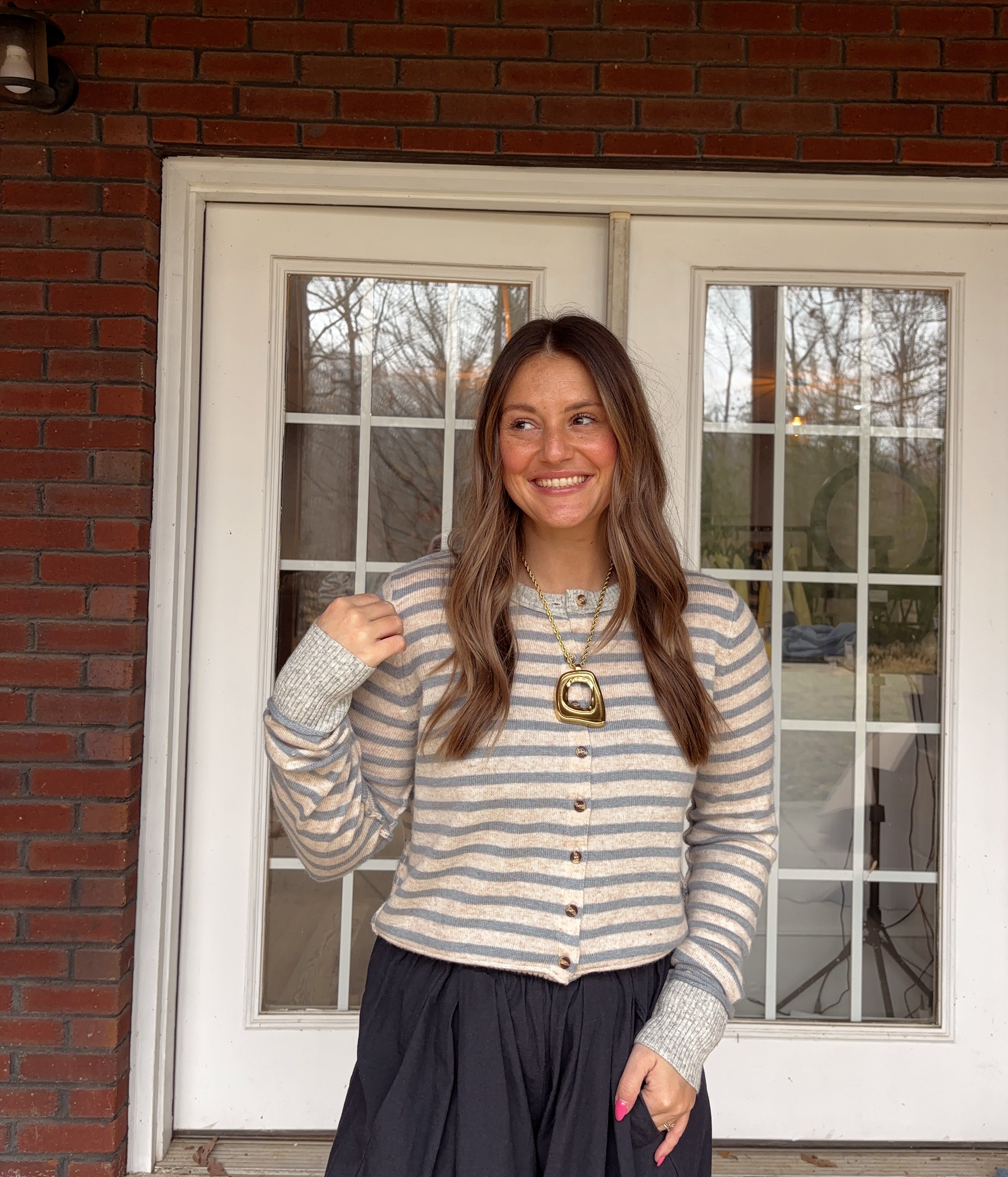 Sunday Striped Cardi