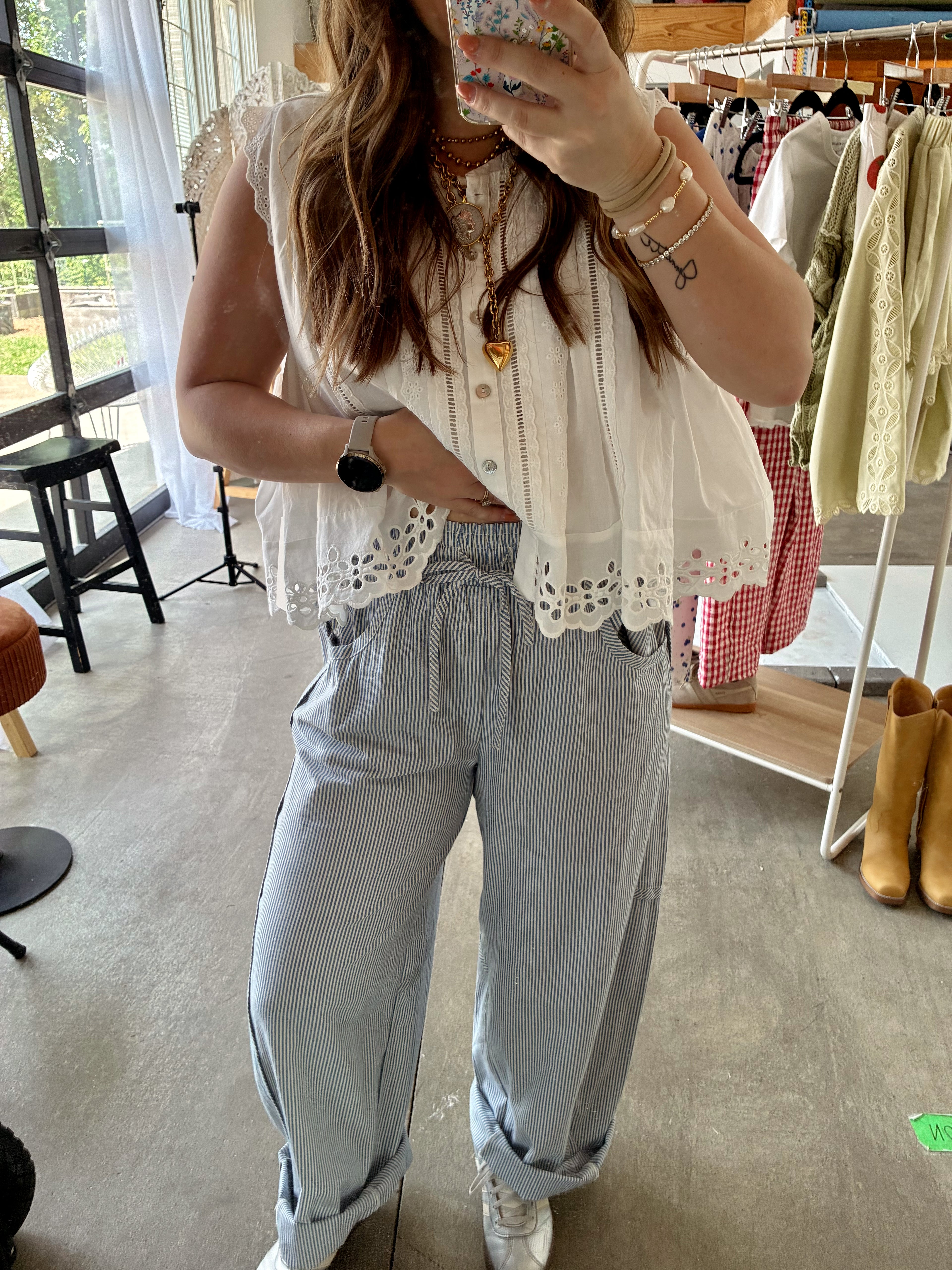 Saturday Morning Pin Striped Pants