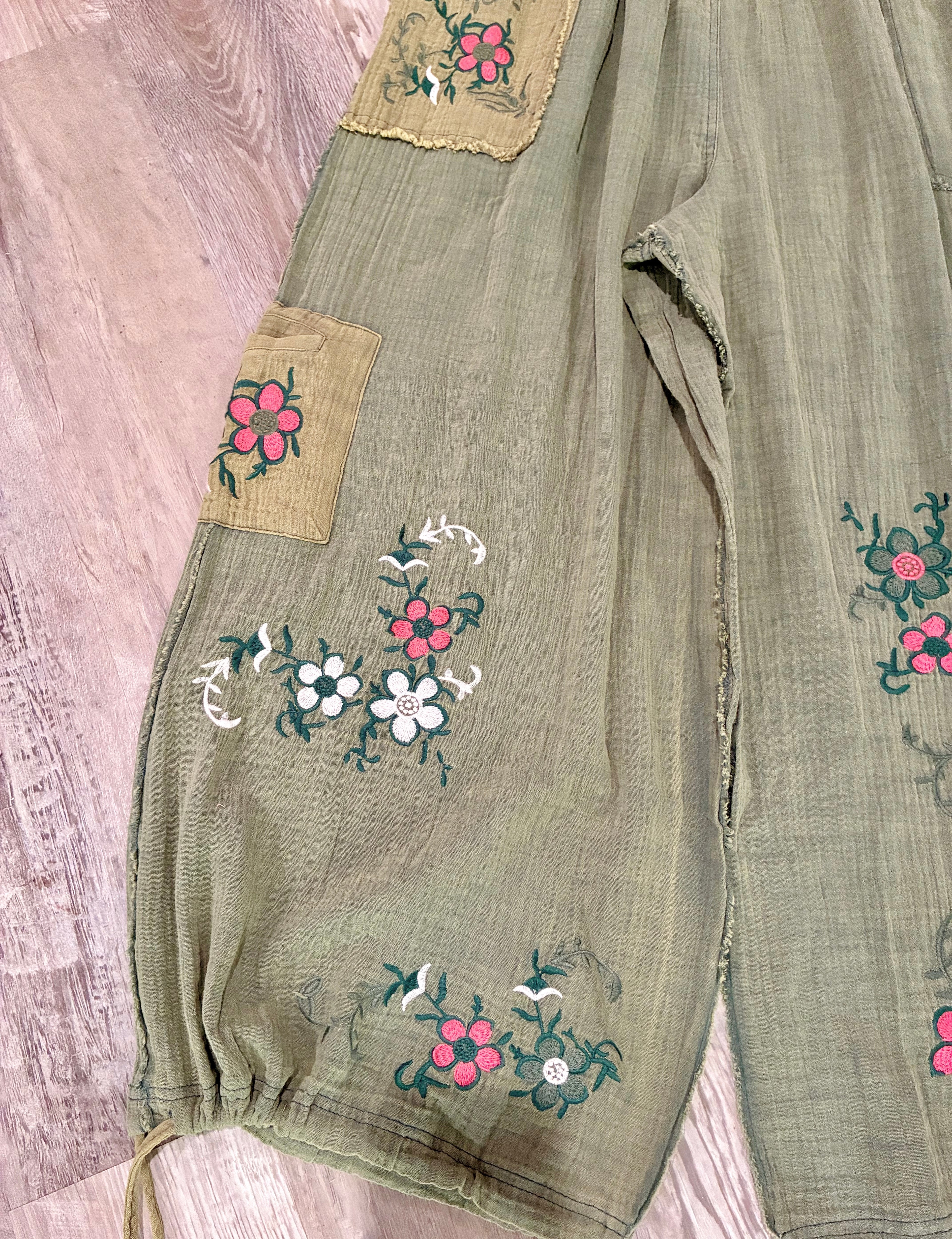 Patchwork Floral Pants