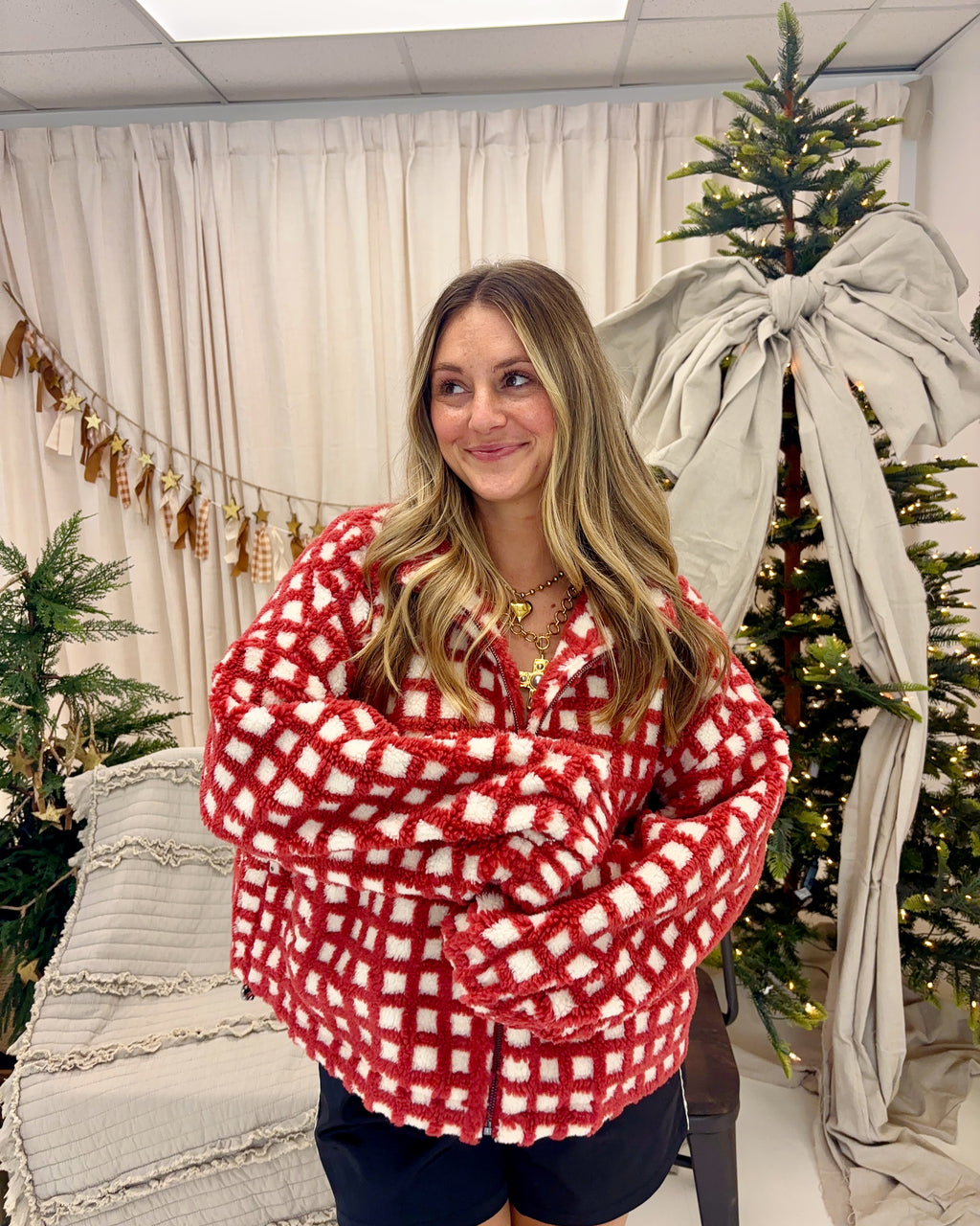 Candy Cane Check Jacket