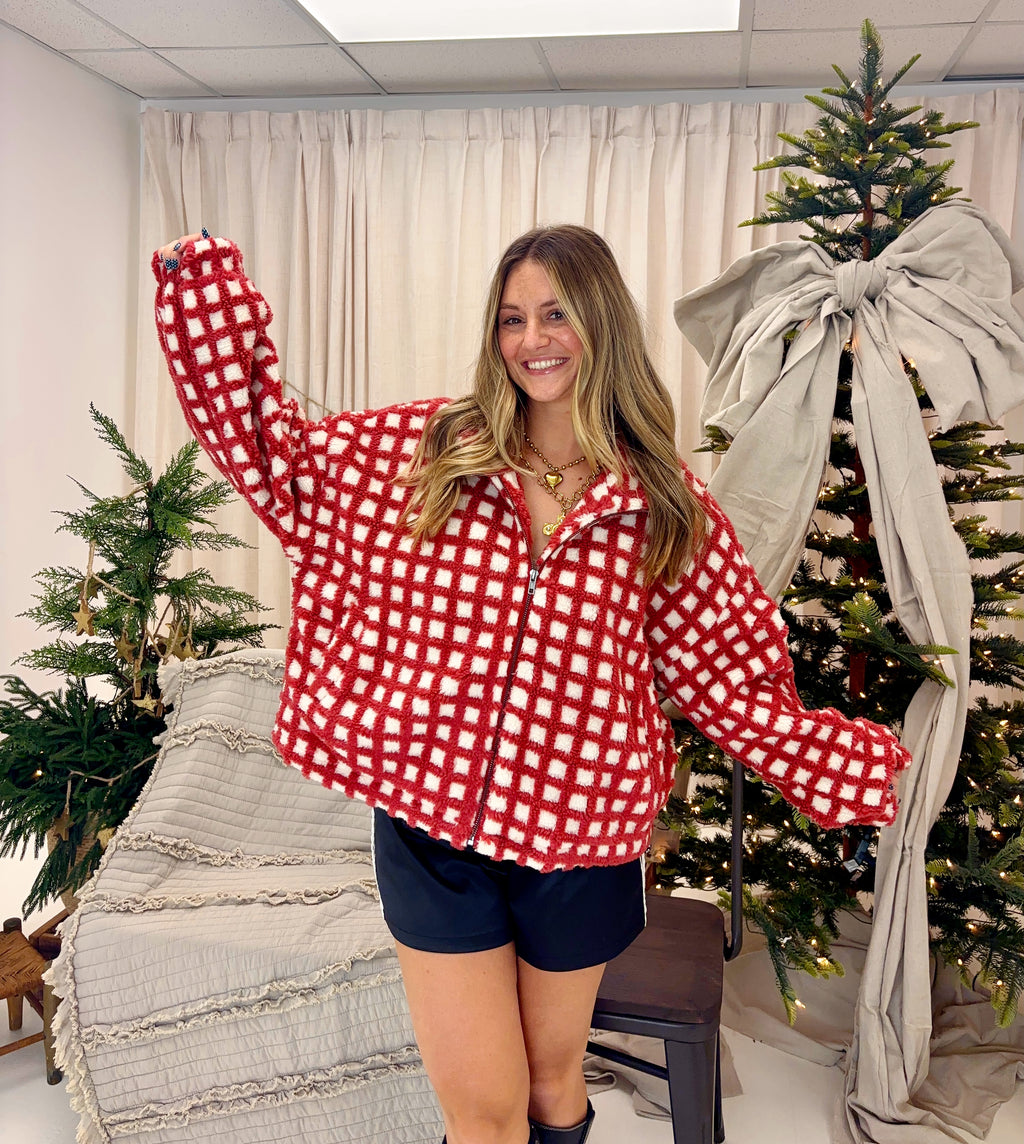 Candy Cane Check Jacket