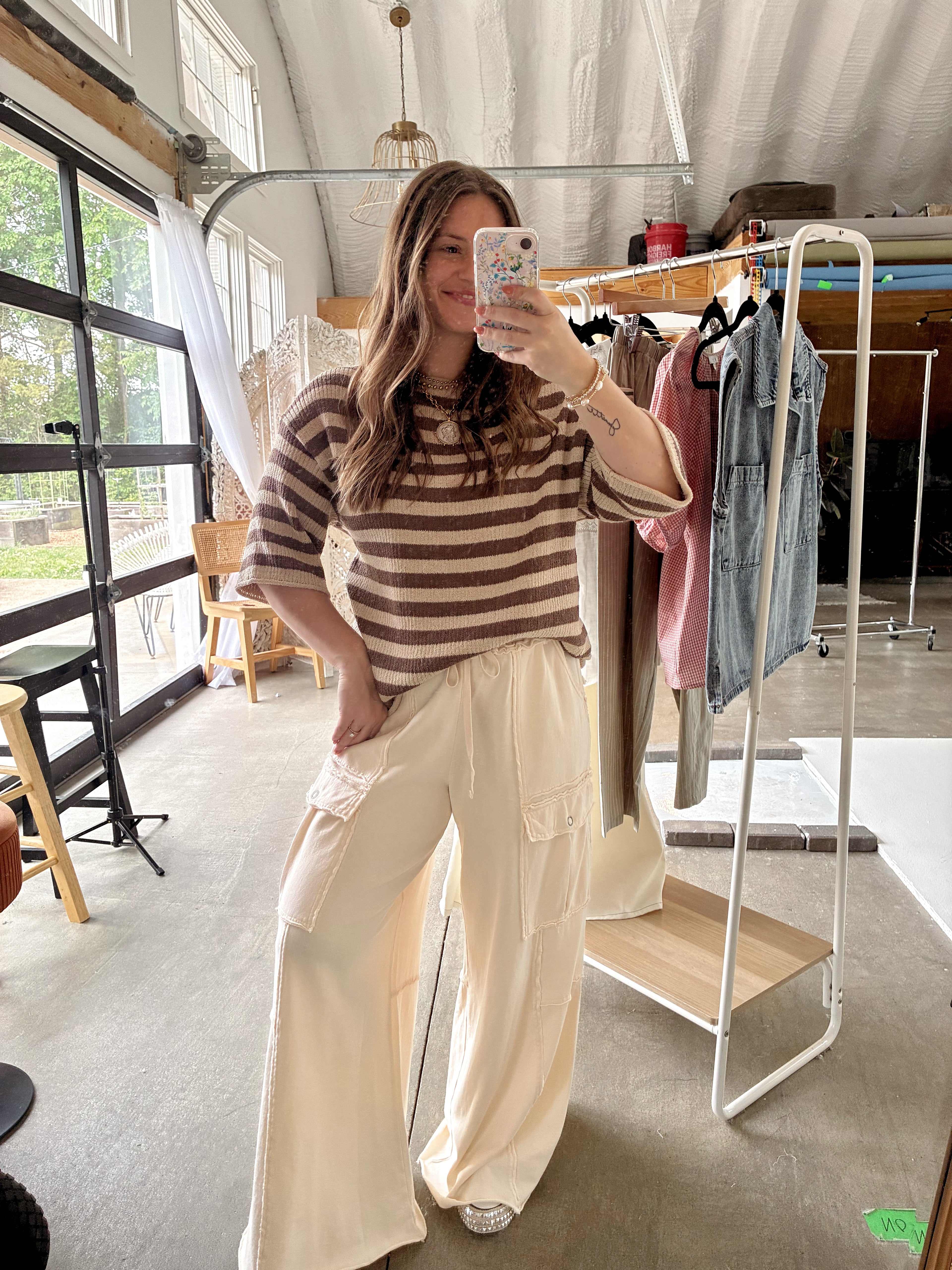 Coconut Striped Top