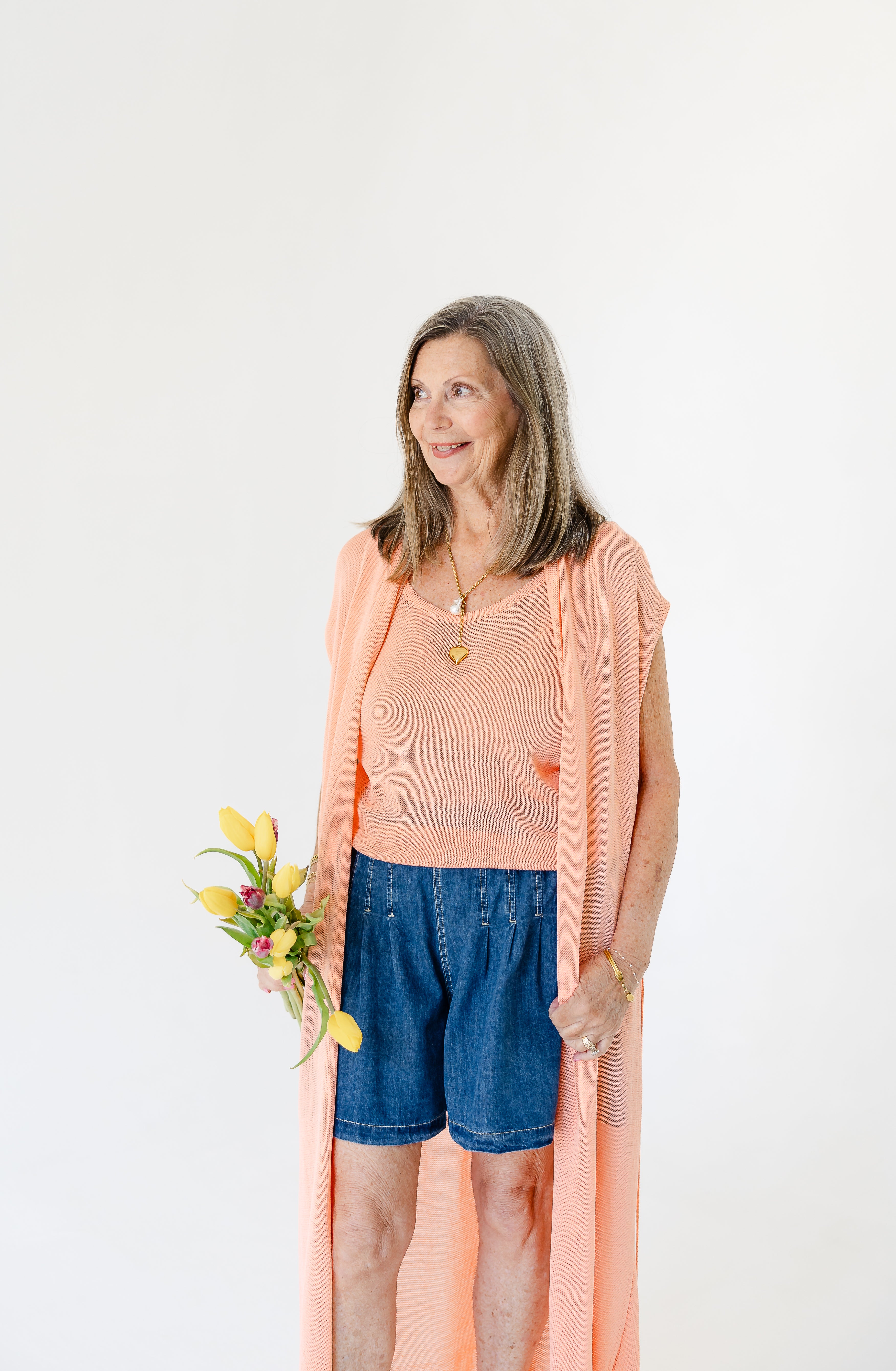 Color Me Coral Cardi Set