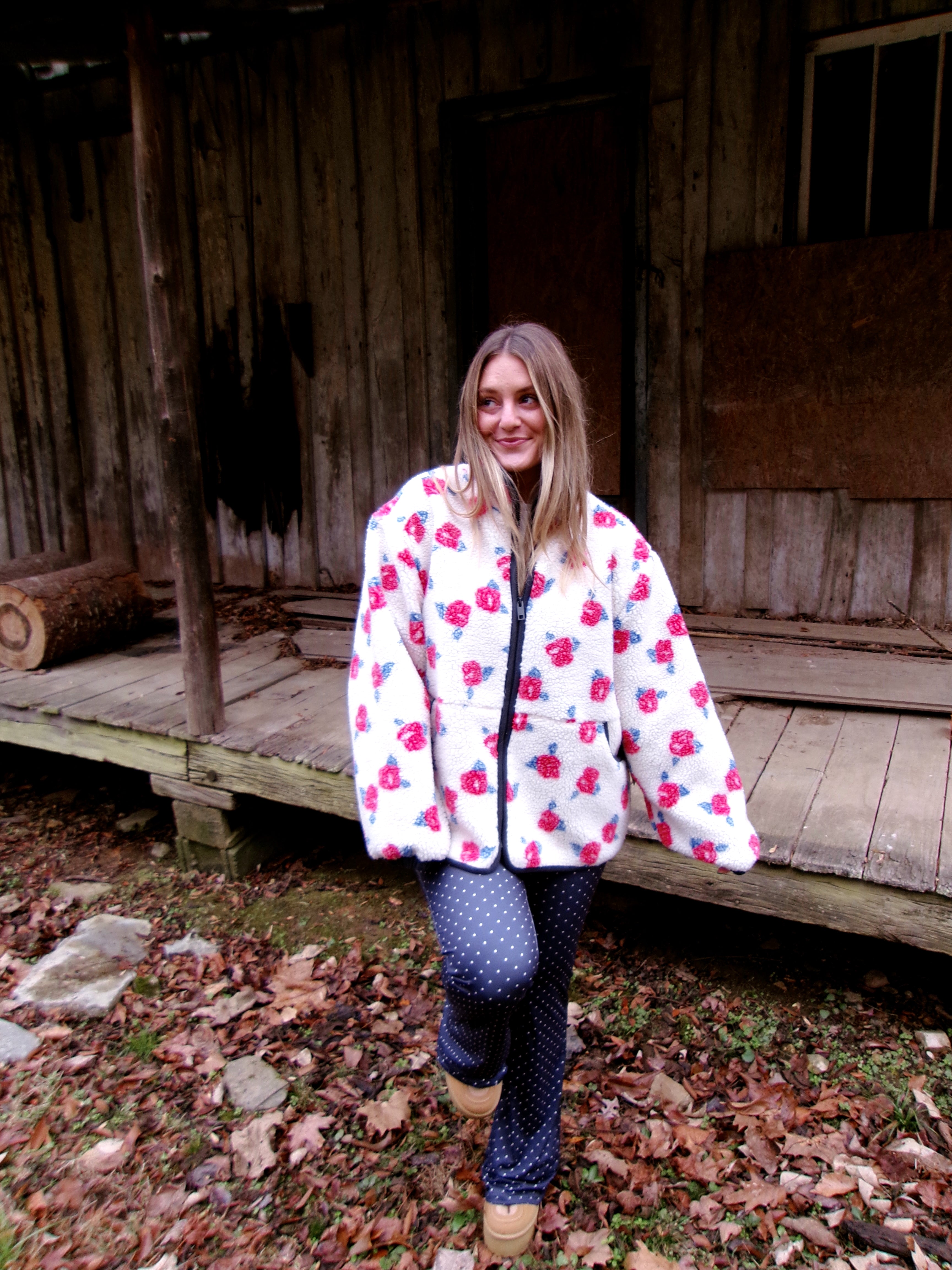 Flower Power Sherpa Jacket