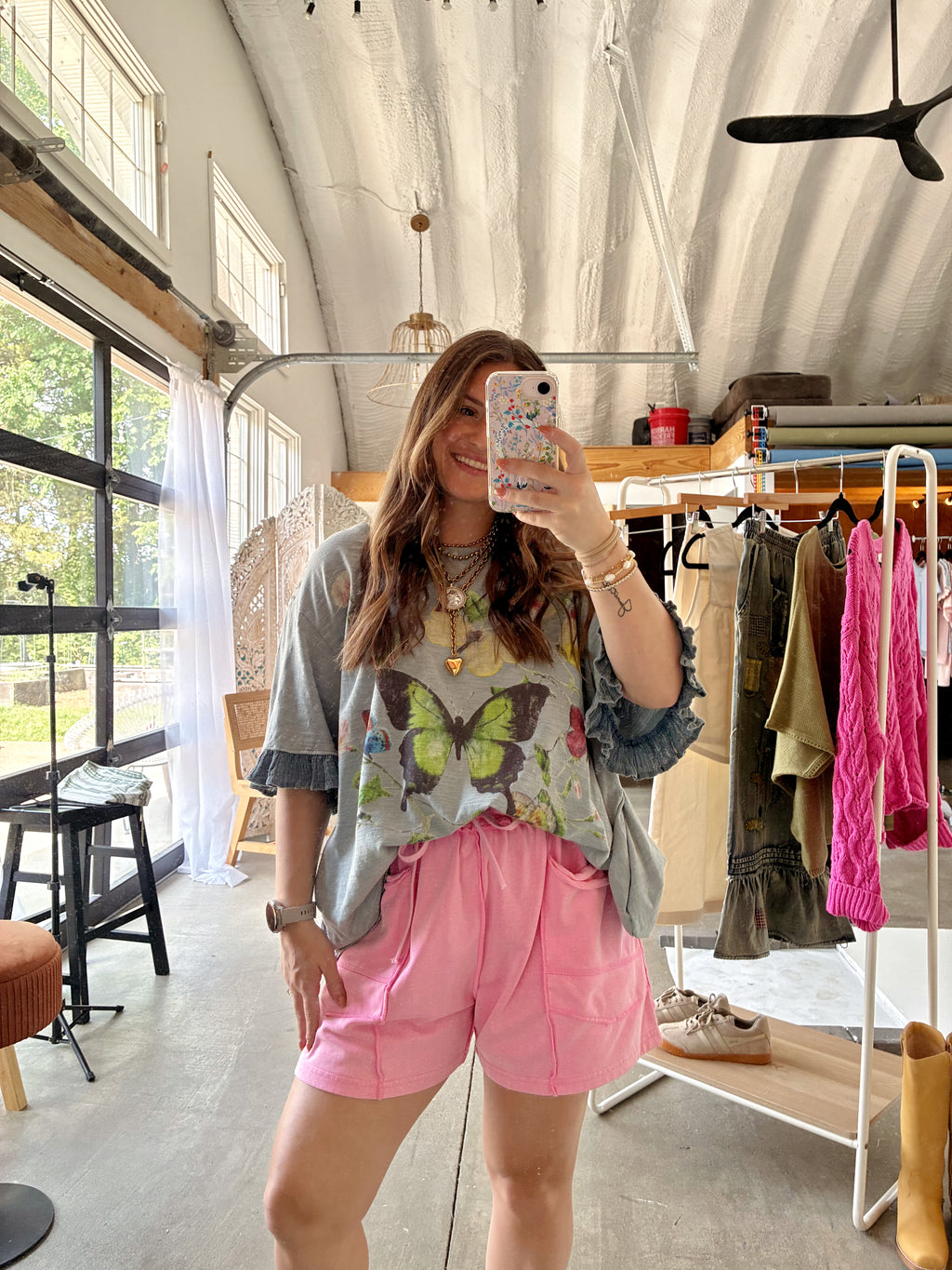 Distressed Butterfly Tee