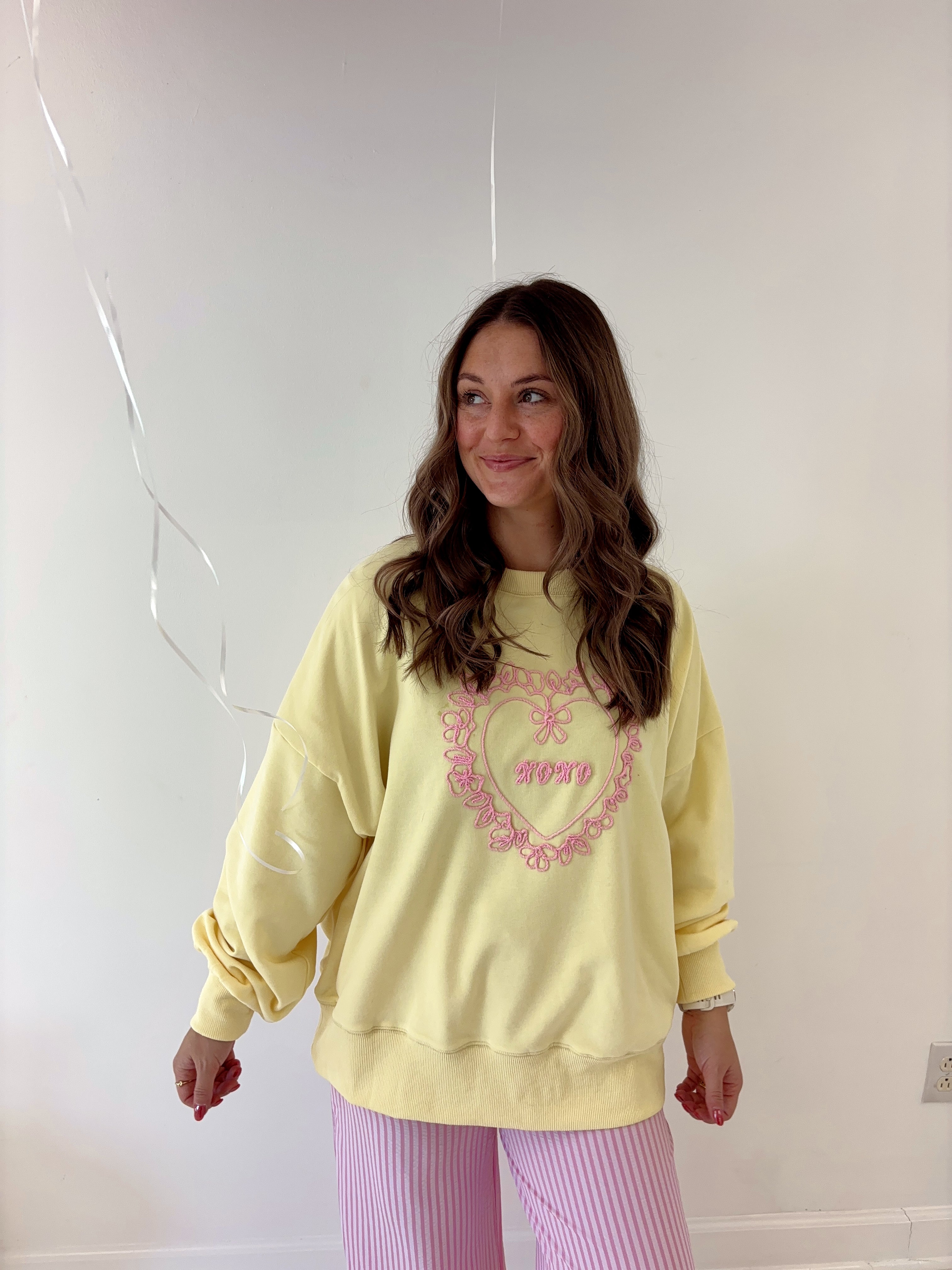 "XOXO" Embroidered Top