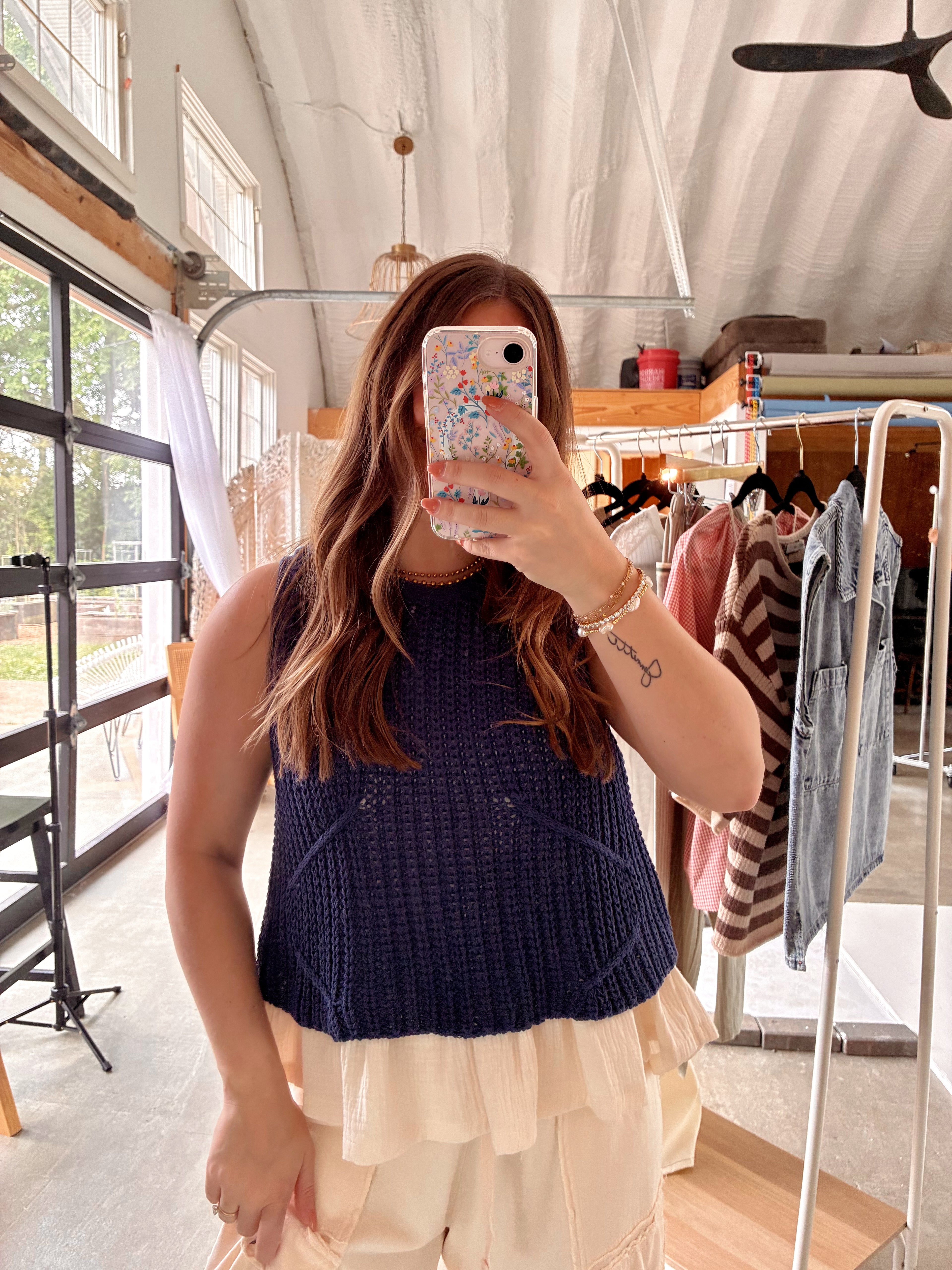 Navy Nights Blouse