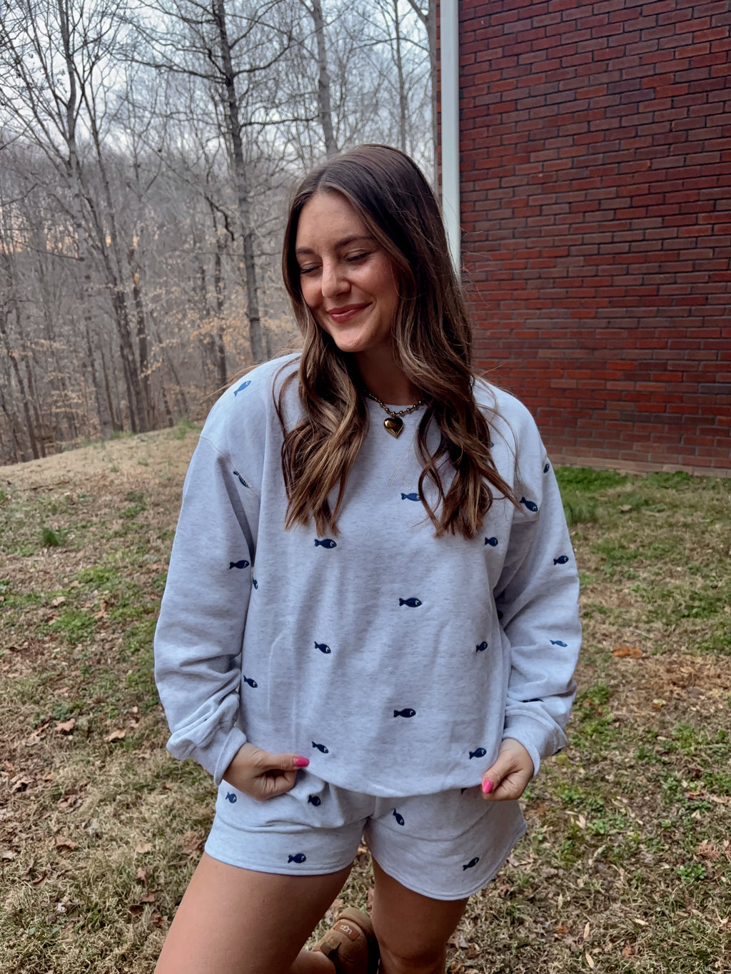 Fish Embriodered Set