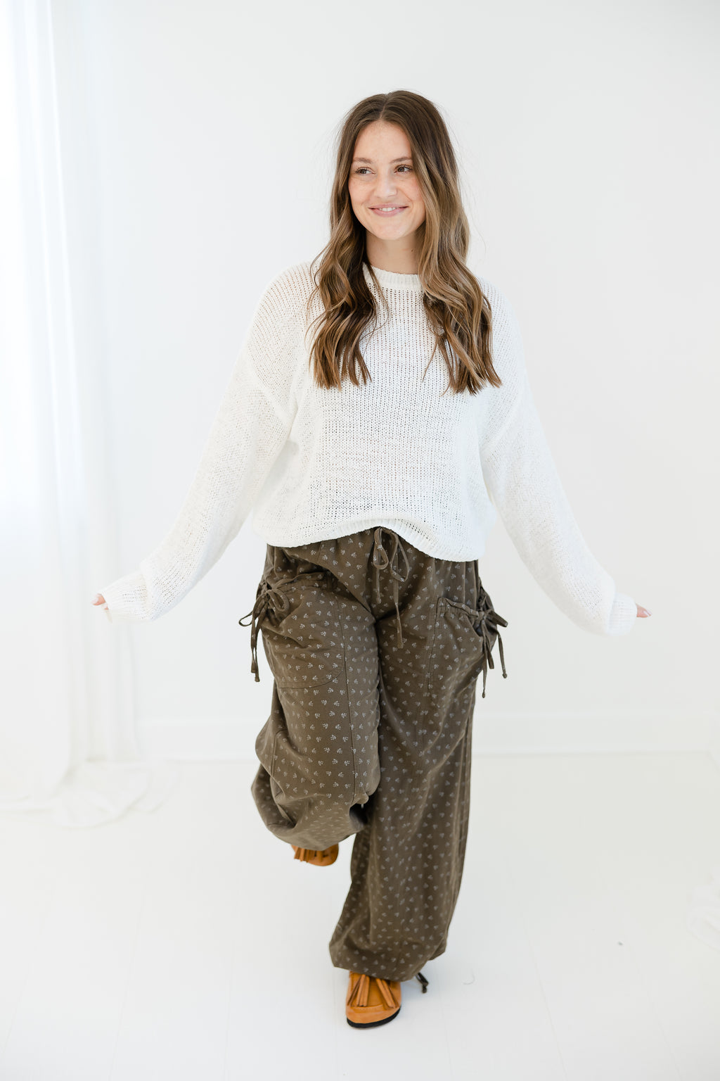 Olive Grove Floral Joggers