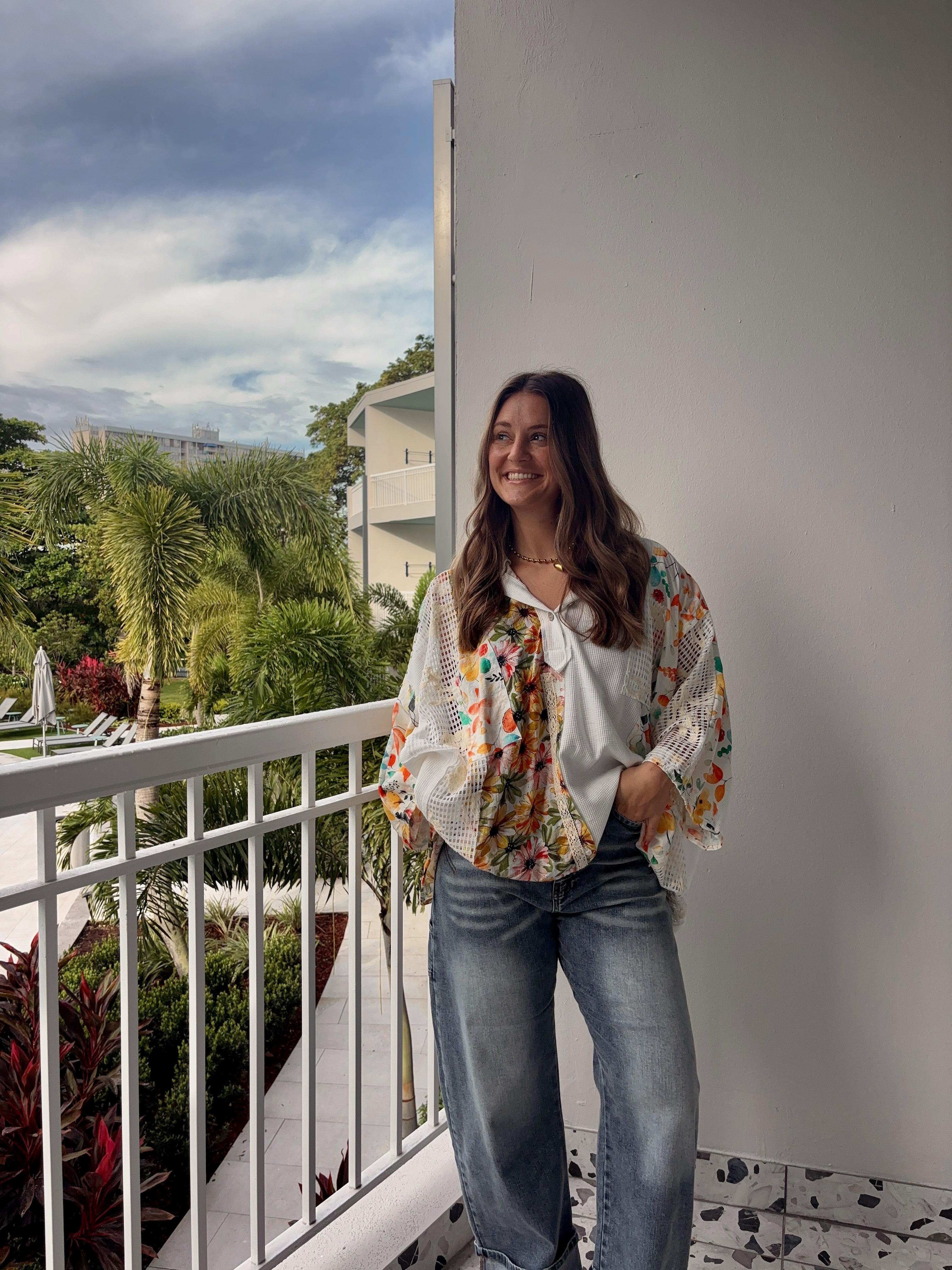 On Island Time Floral Top