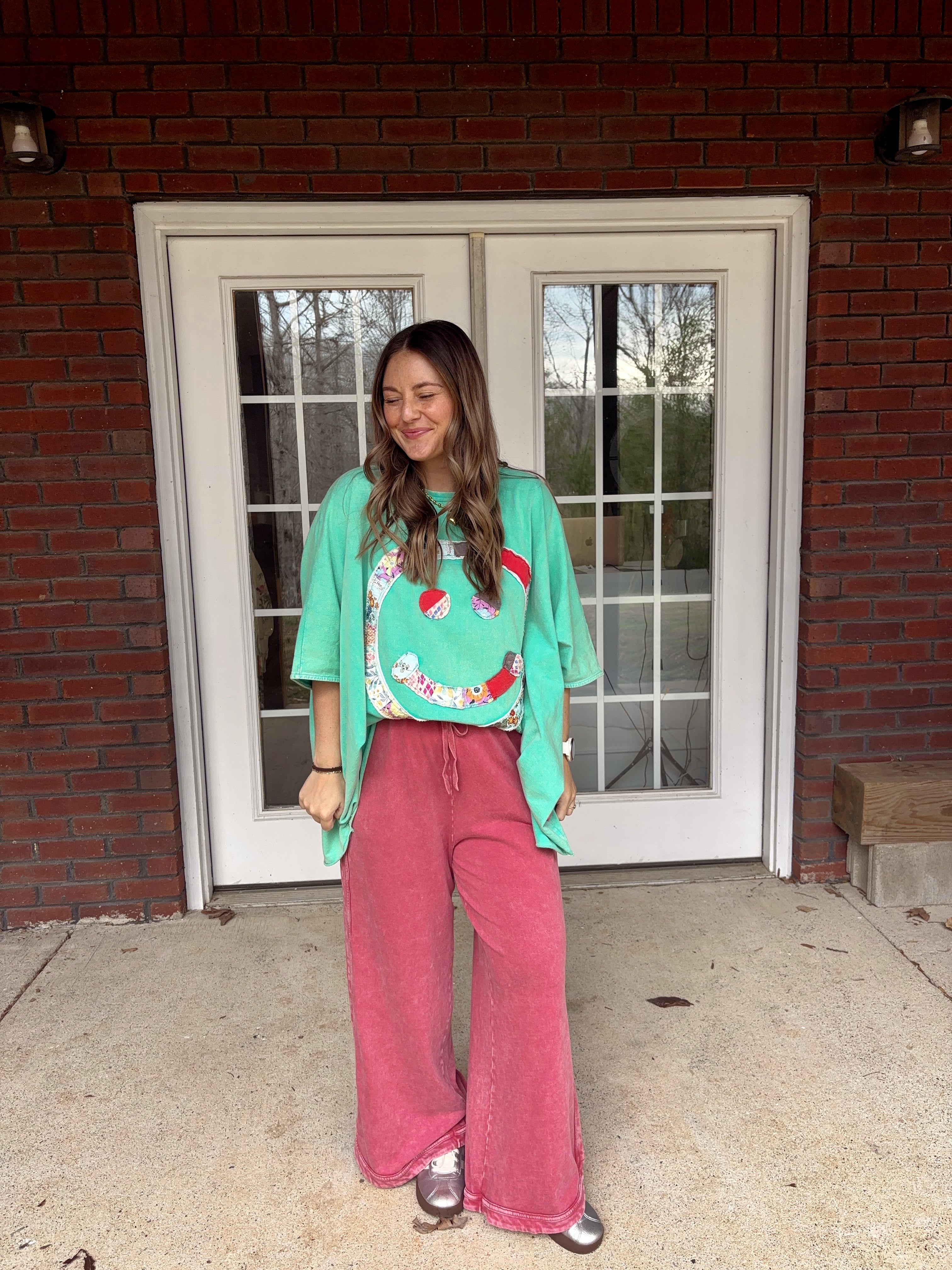 All Smiles Patchwork Top