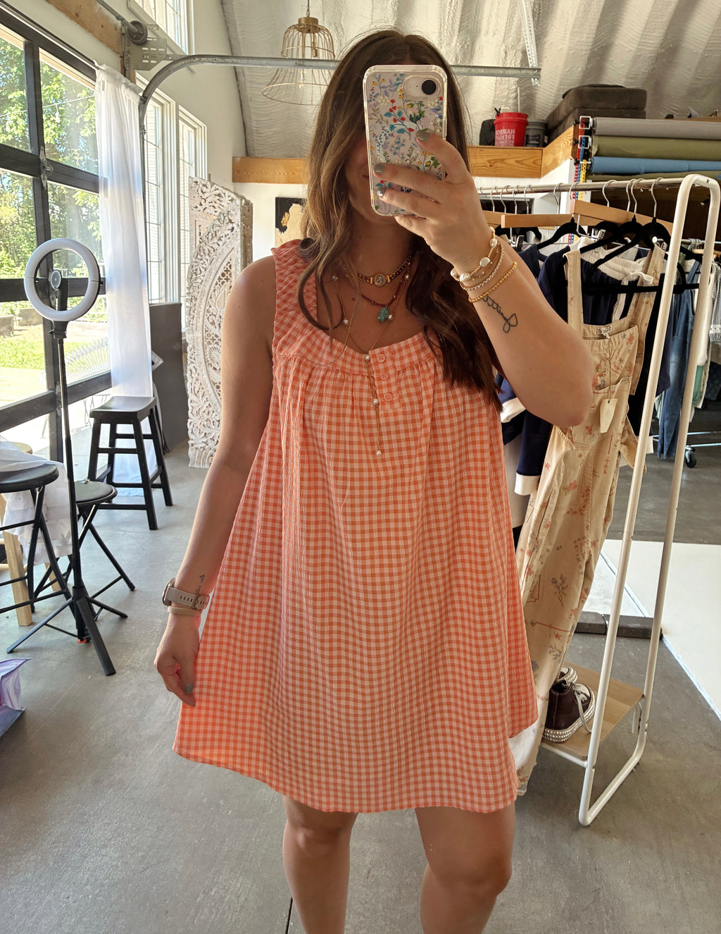 Citrus Gingham Dress