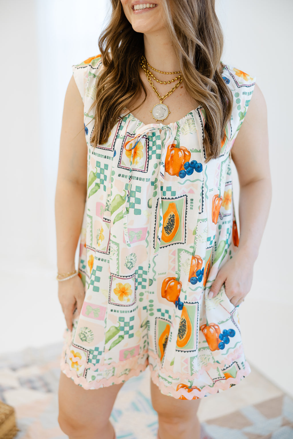 Playful Picnic Fruit Romper