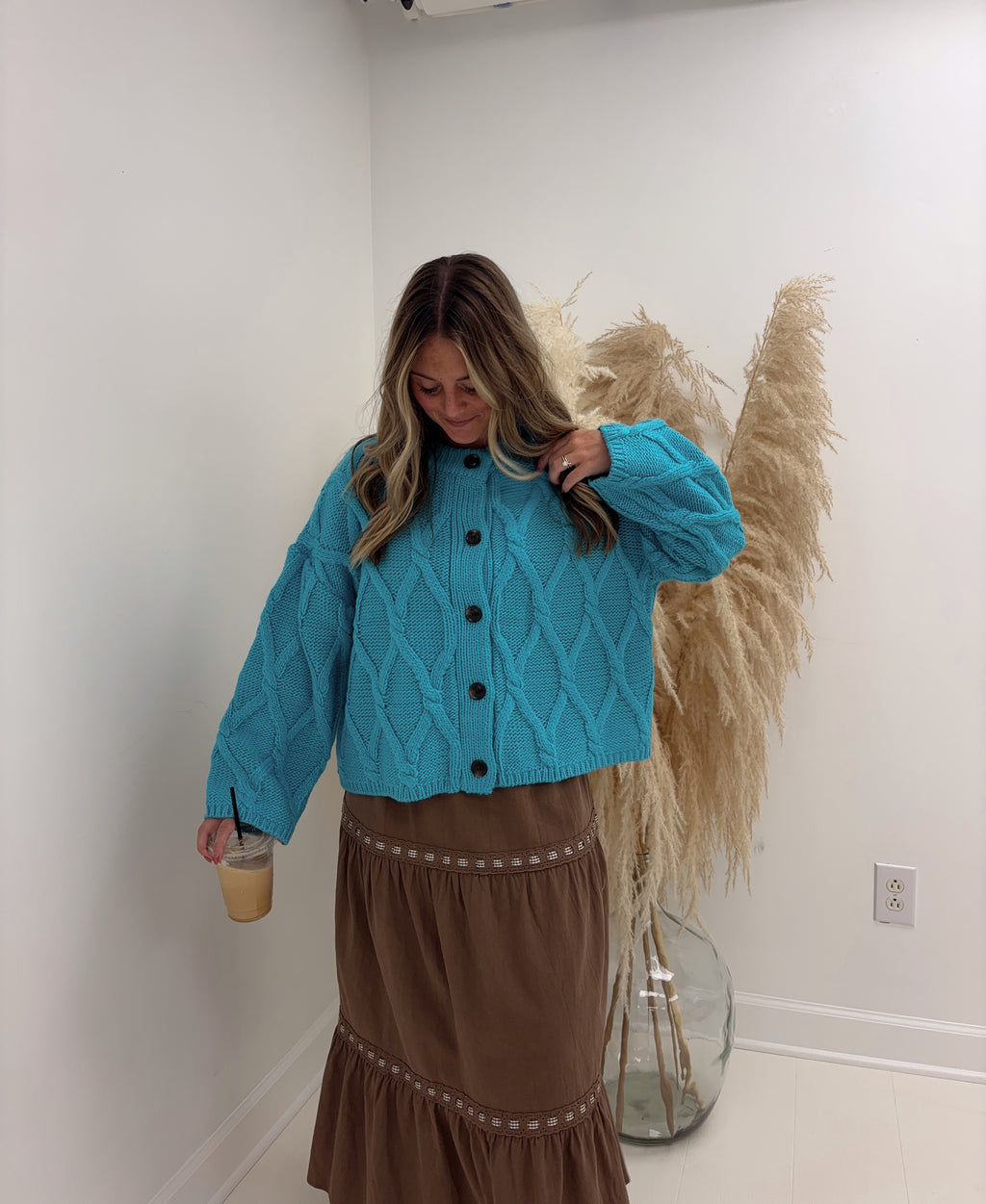 Enchanting Cable Knit Cardigan