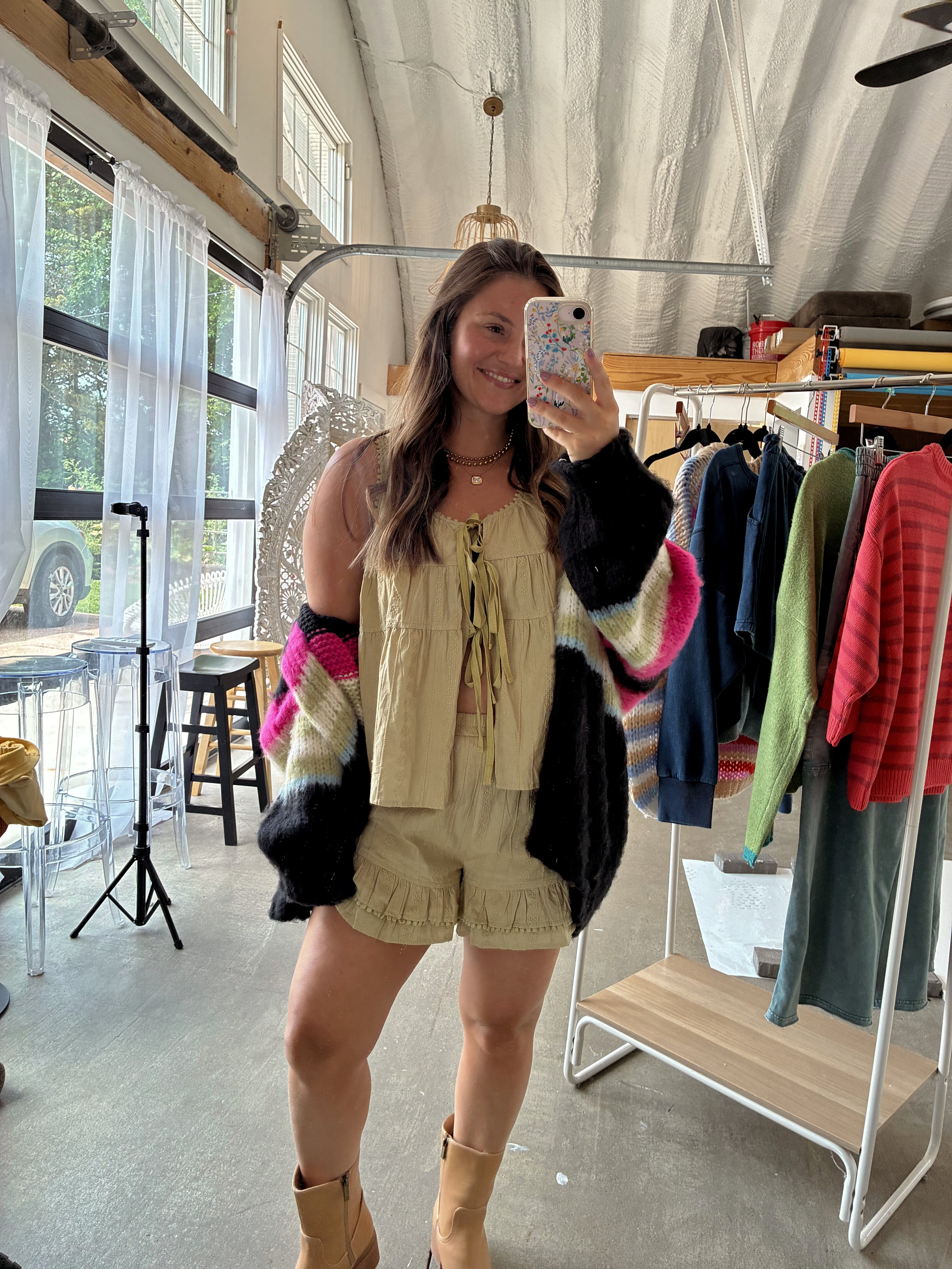 Blooming Fall Short Set