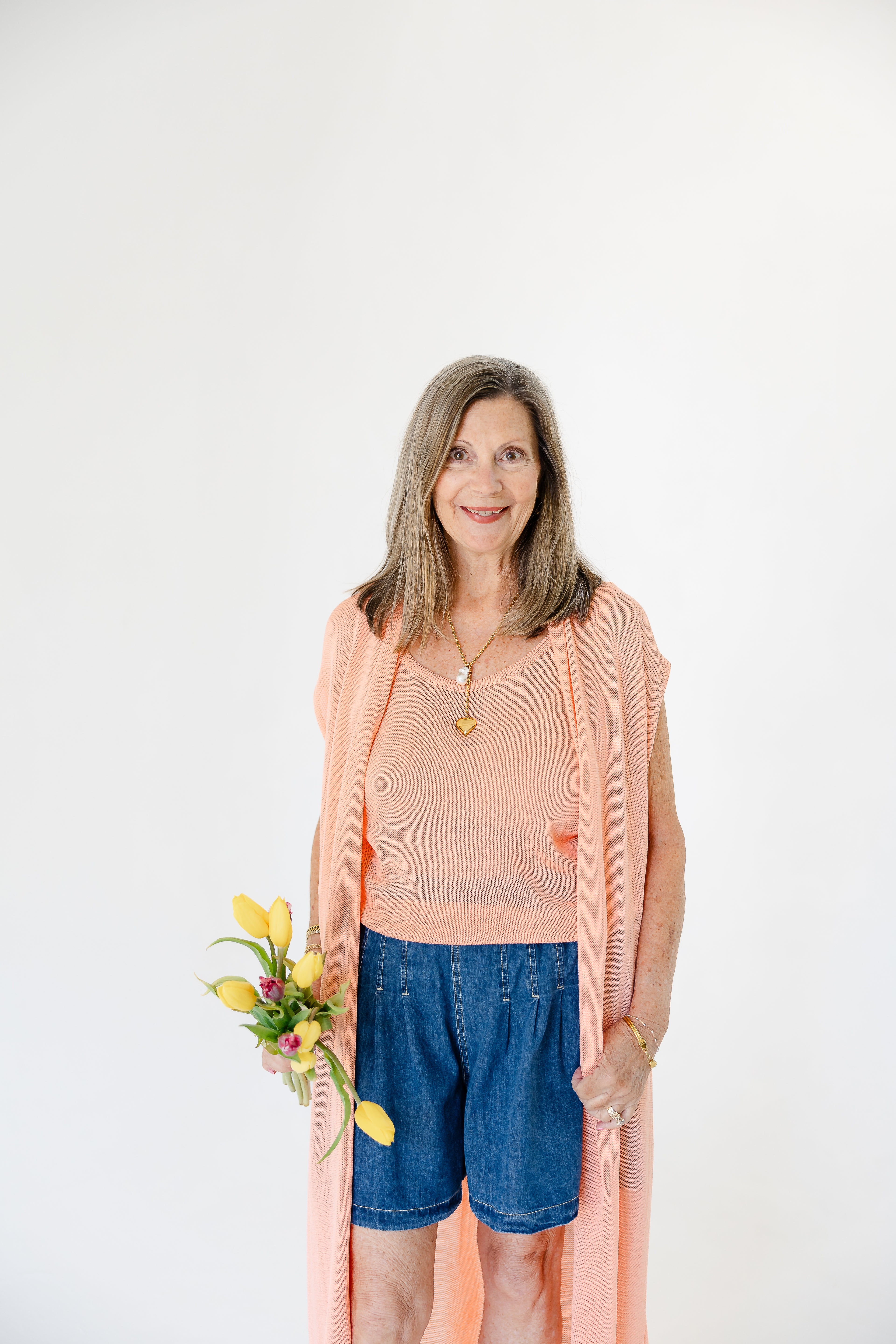 Color Me Coral Cardi Set