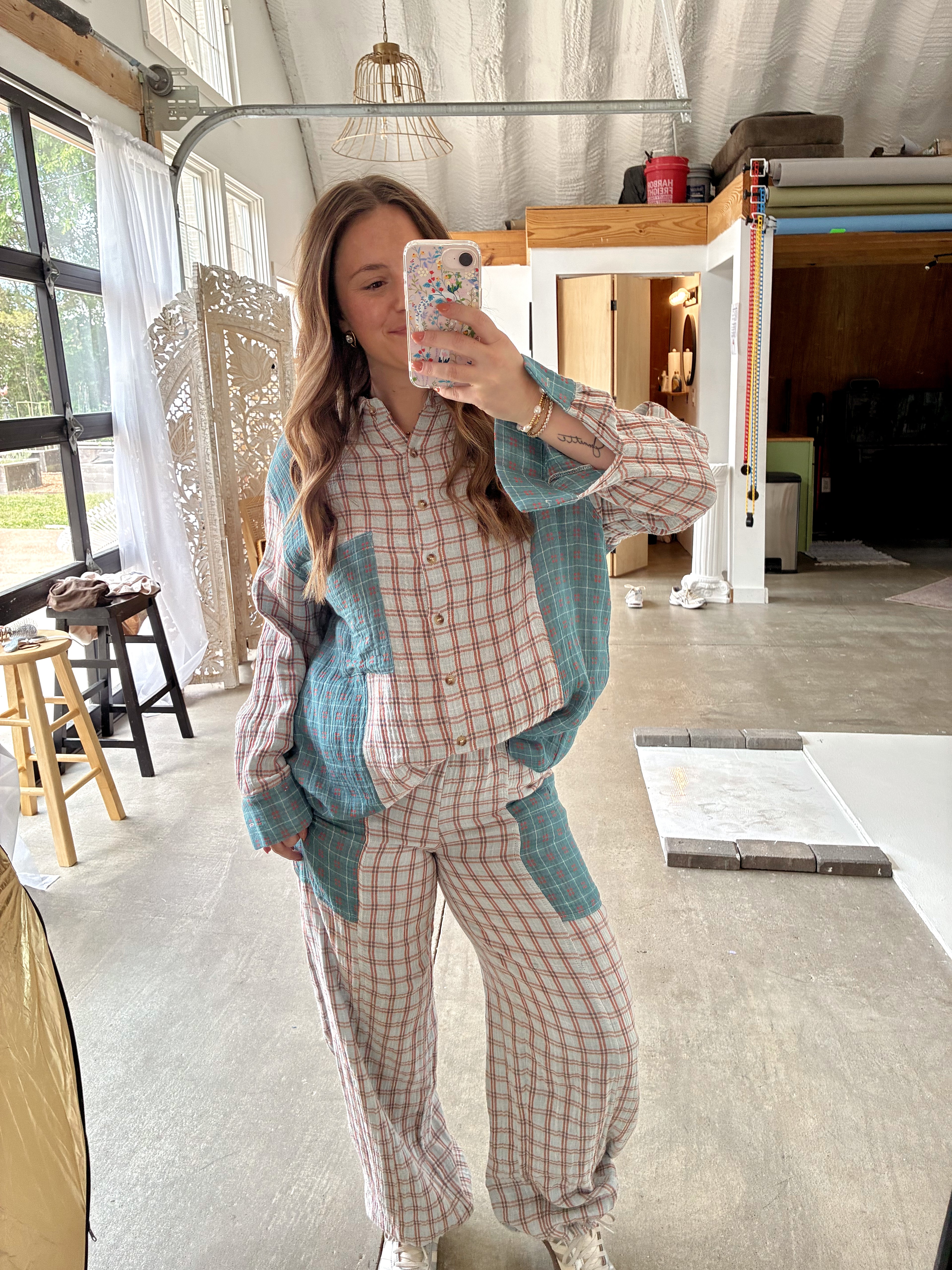 Gingham Patchwork Set
