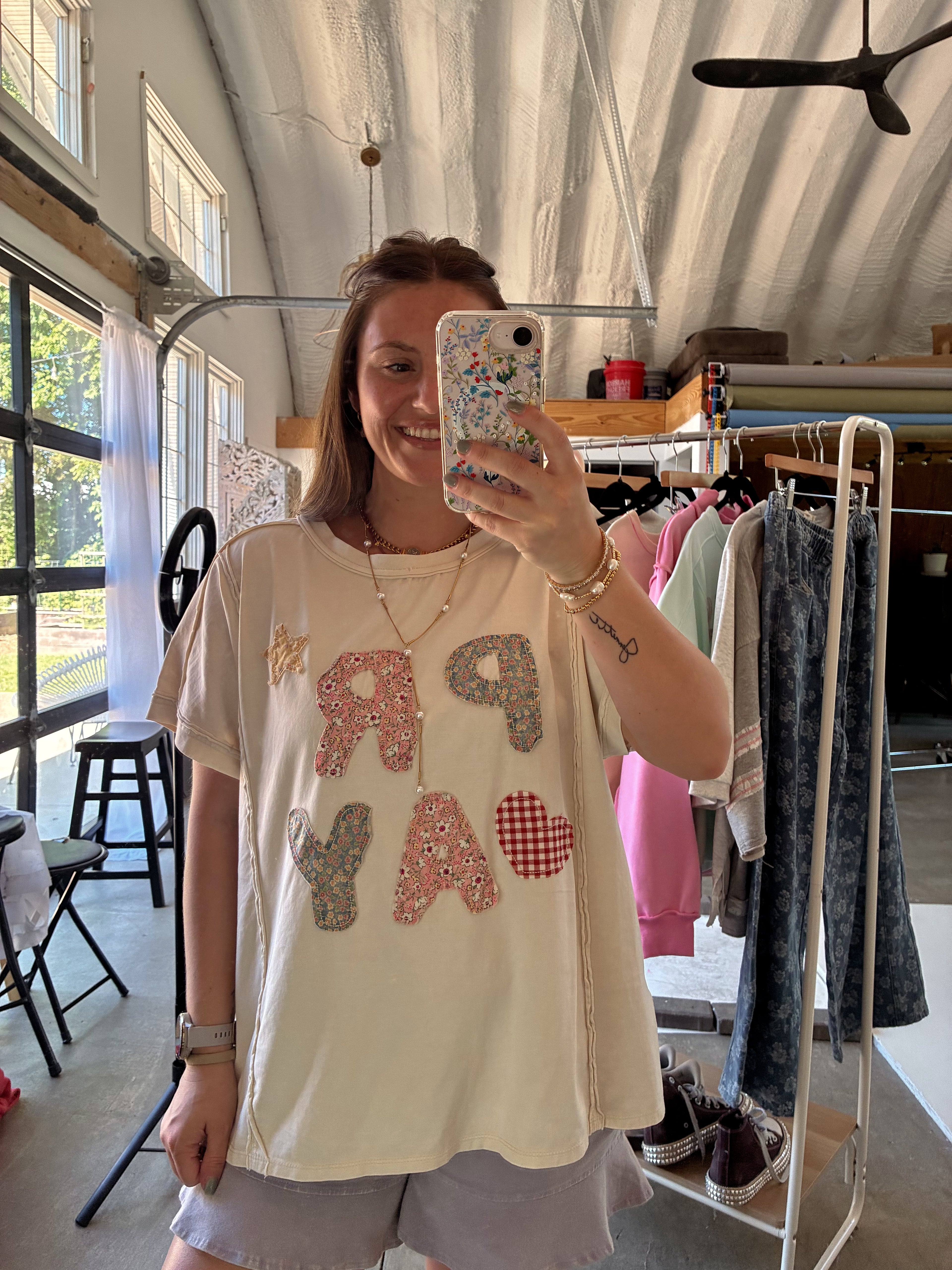 Pray Patchwork Tee