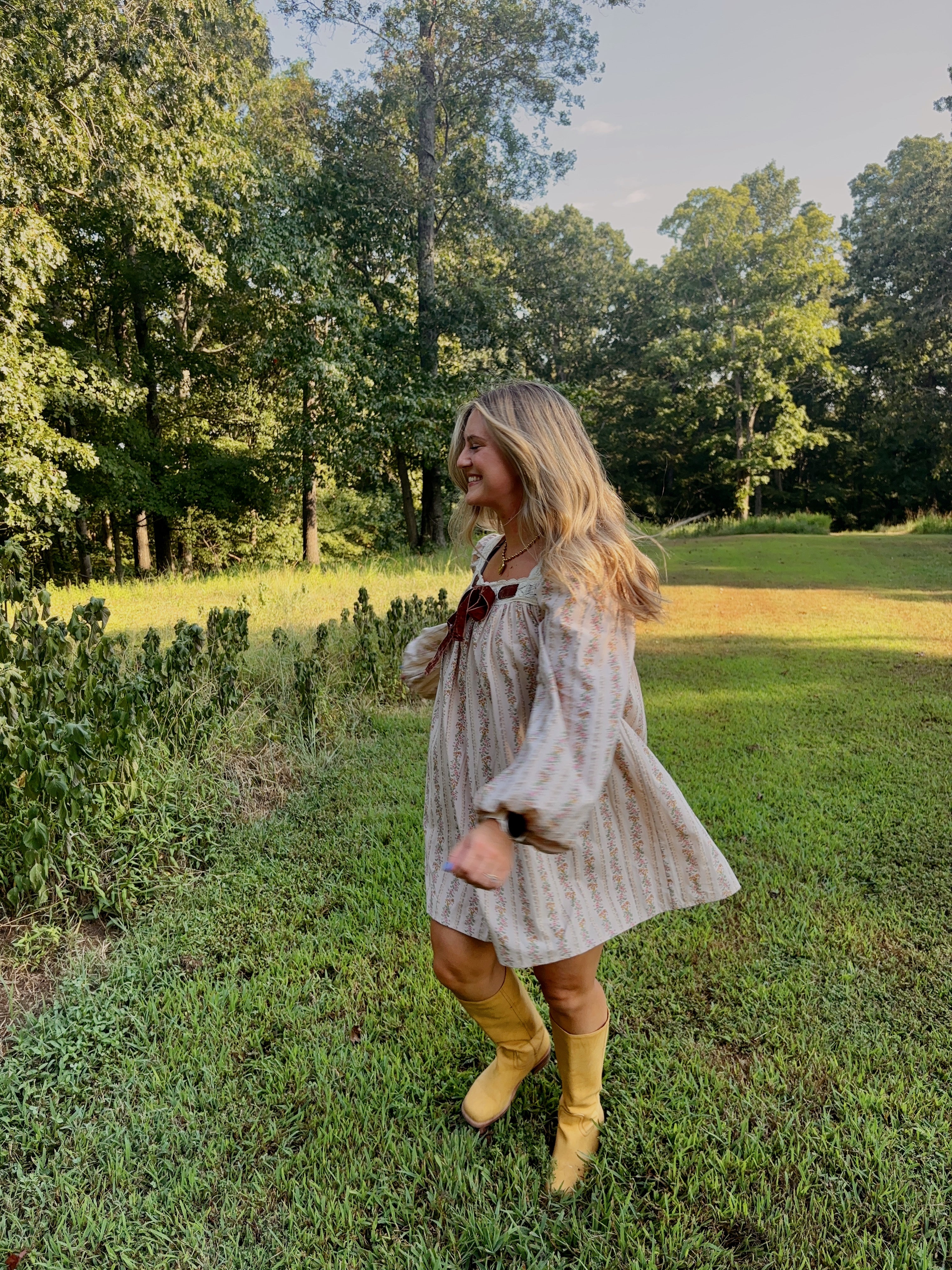Annabelle Velvet Floral Dress