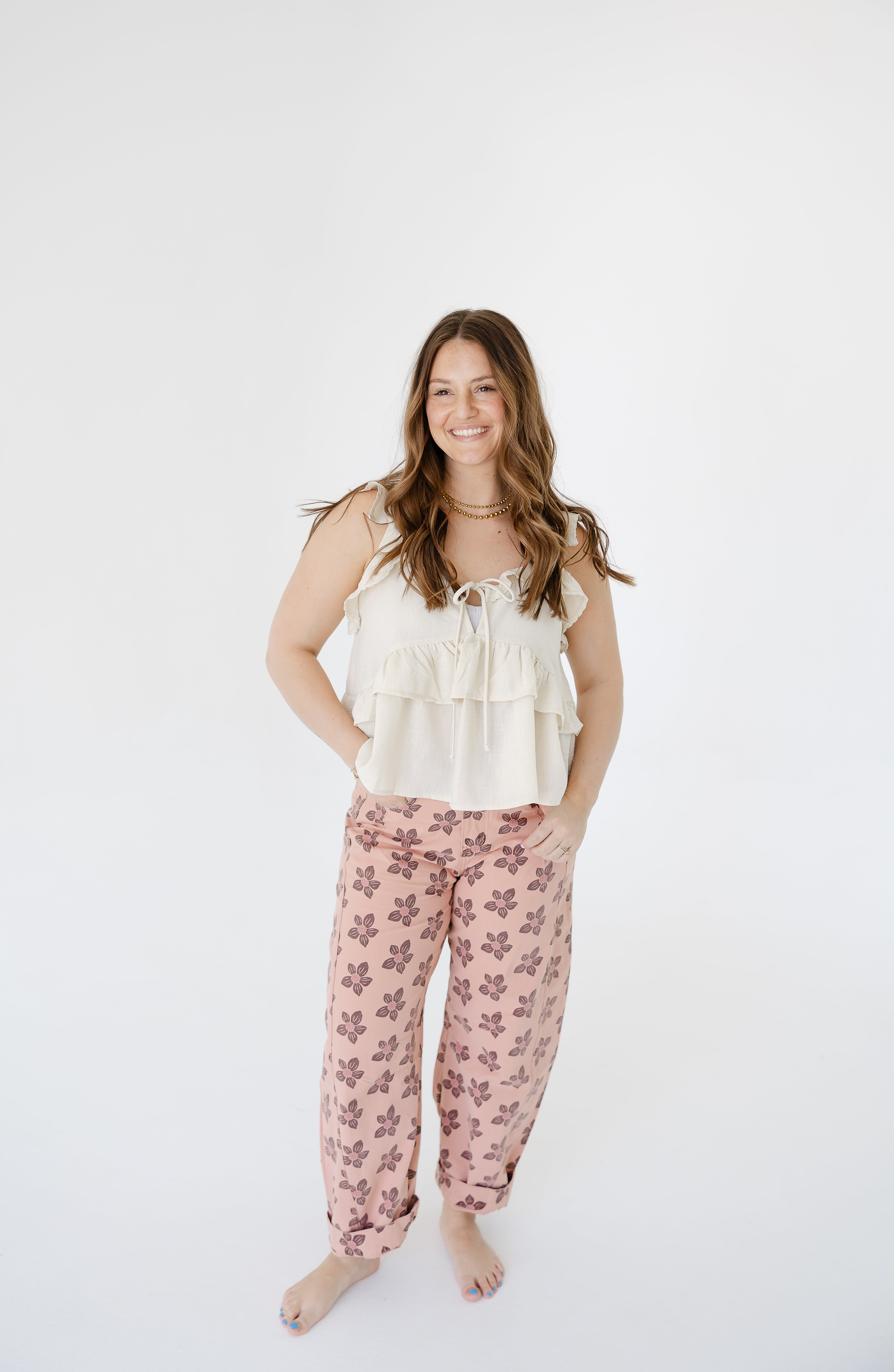 Antique Rose Barrel Jeans