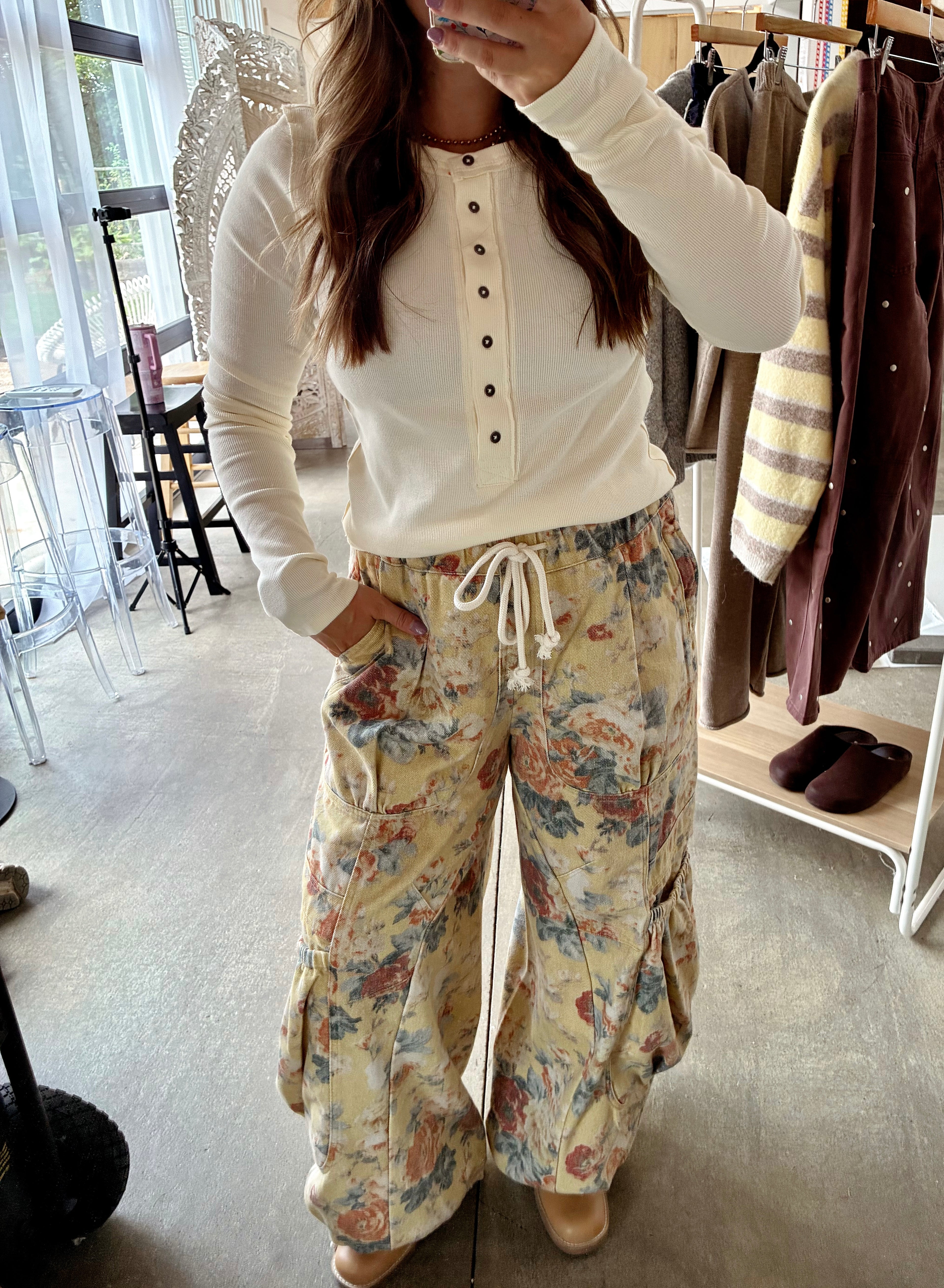 Ivory Ease Henley Top