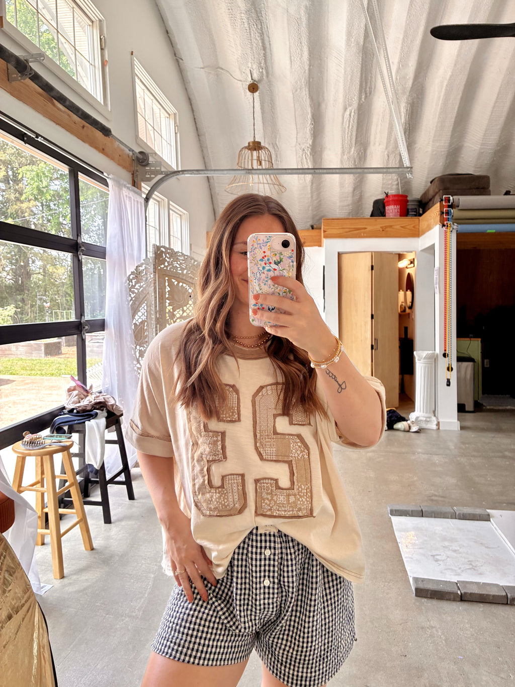 23 Varsity Paisley Top