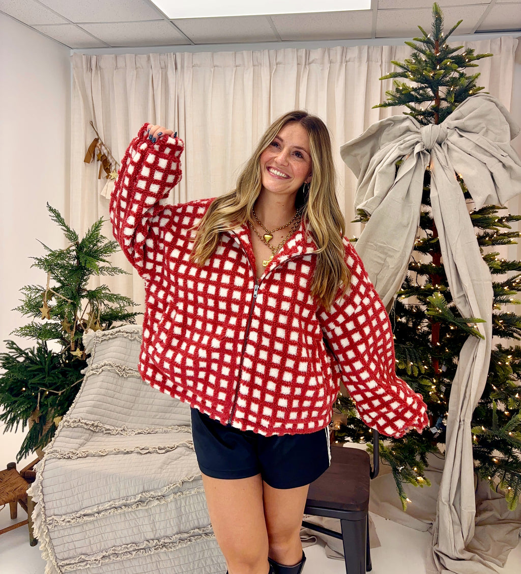 Candy Cane Check Jacket