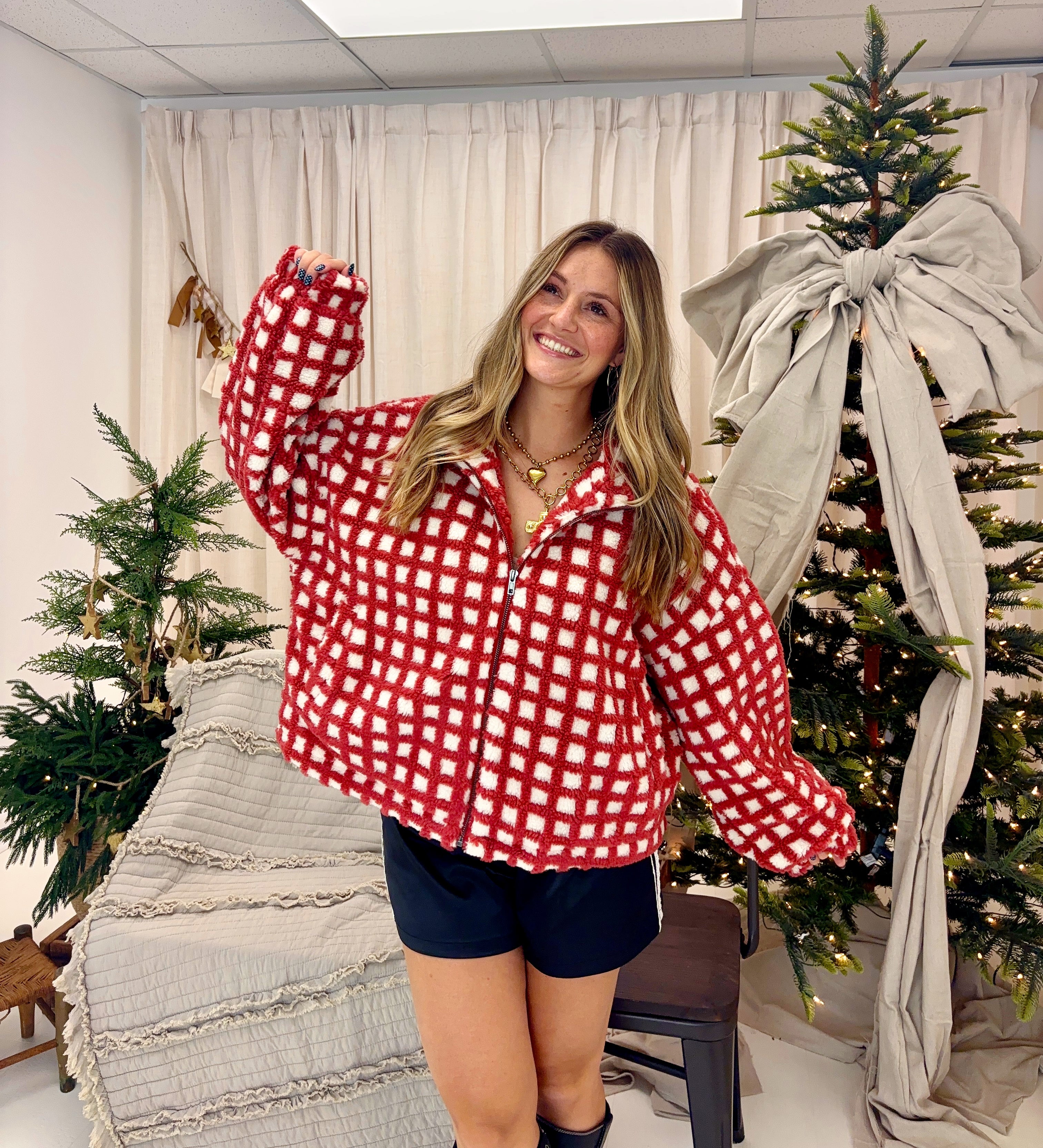 Candy Cane Check Jacket