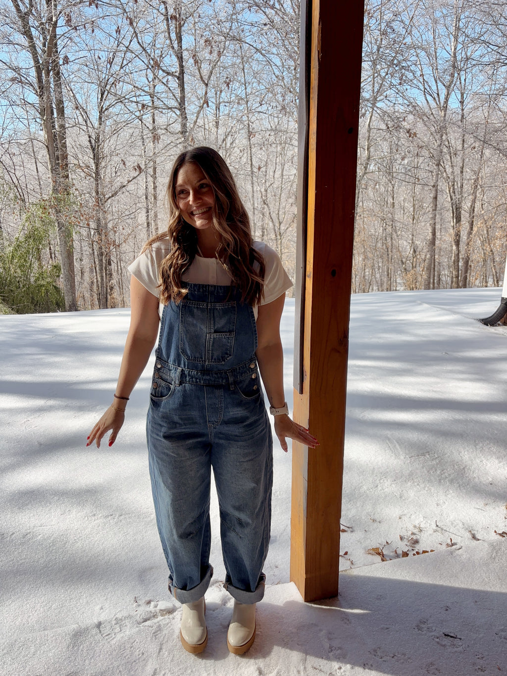 Darlin’ Denim Barrel Overalls