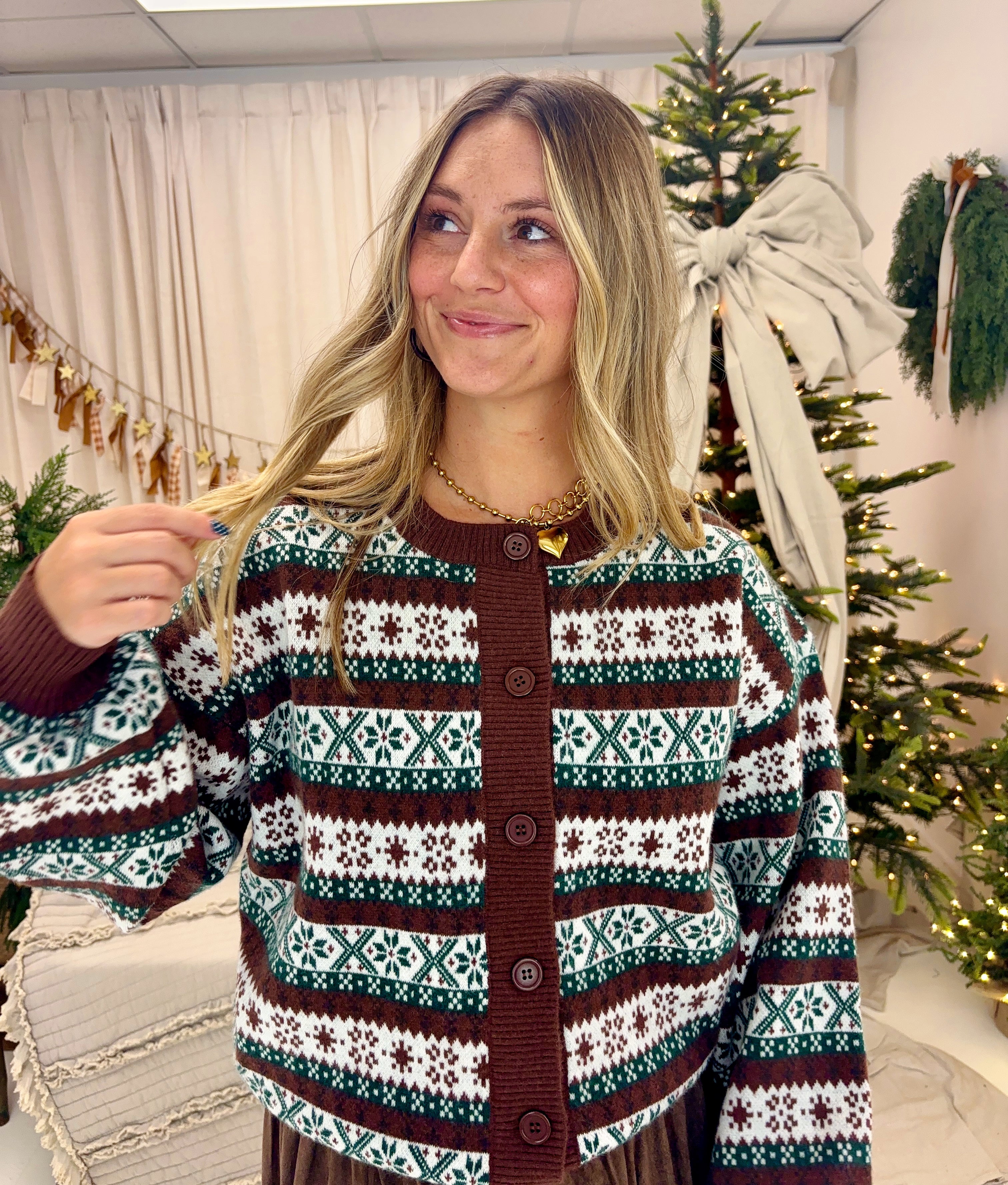 Winter Green Cardigan