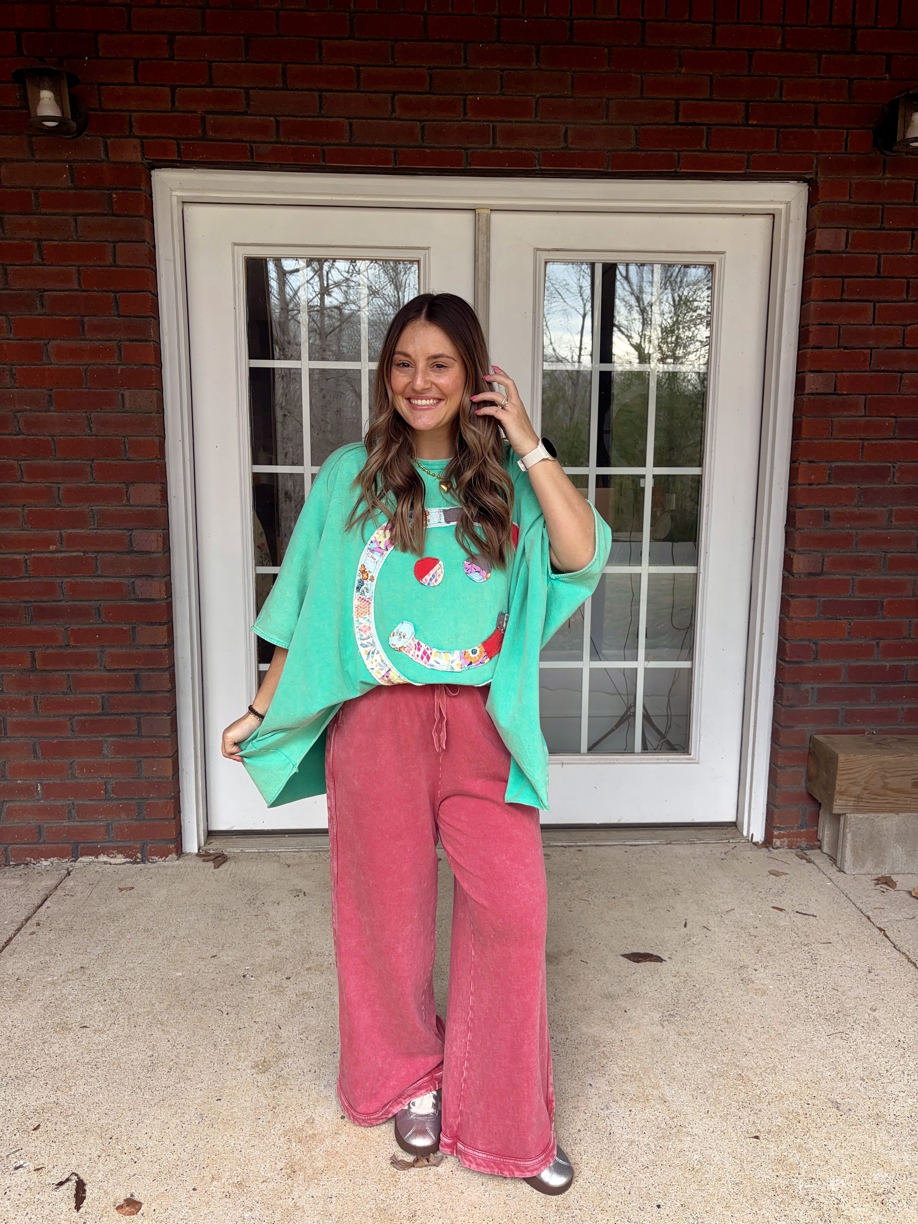 All Smiles Patchwork Top