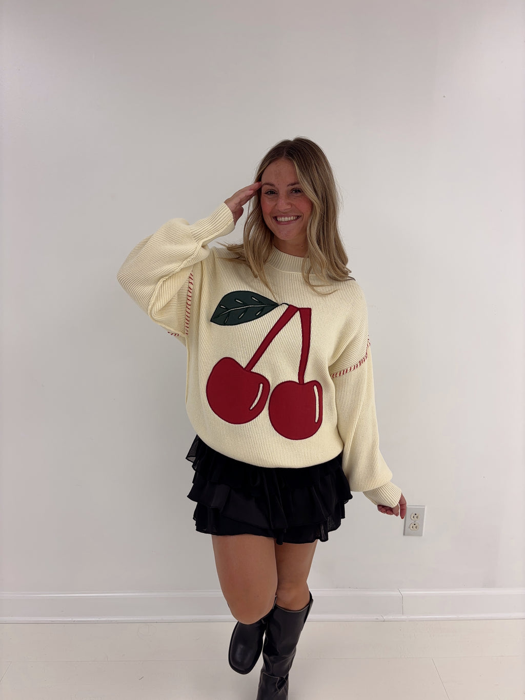 Cherry Patch Sweater