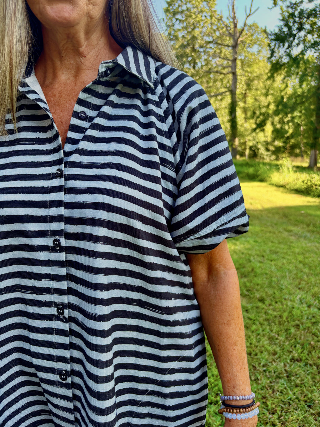 Shirley Striped Corduroy Dress