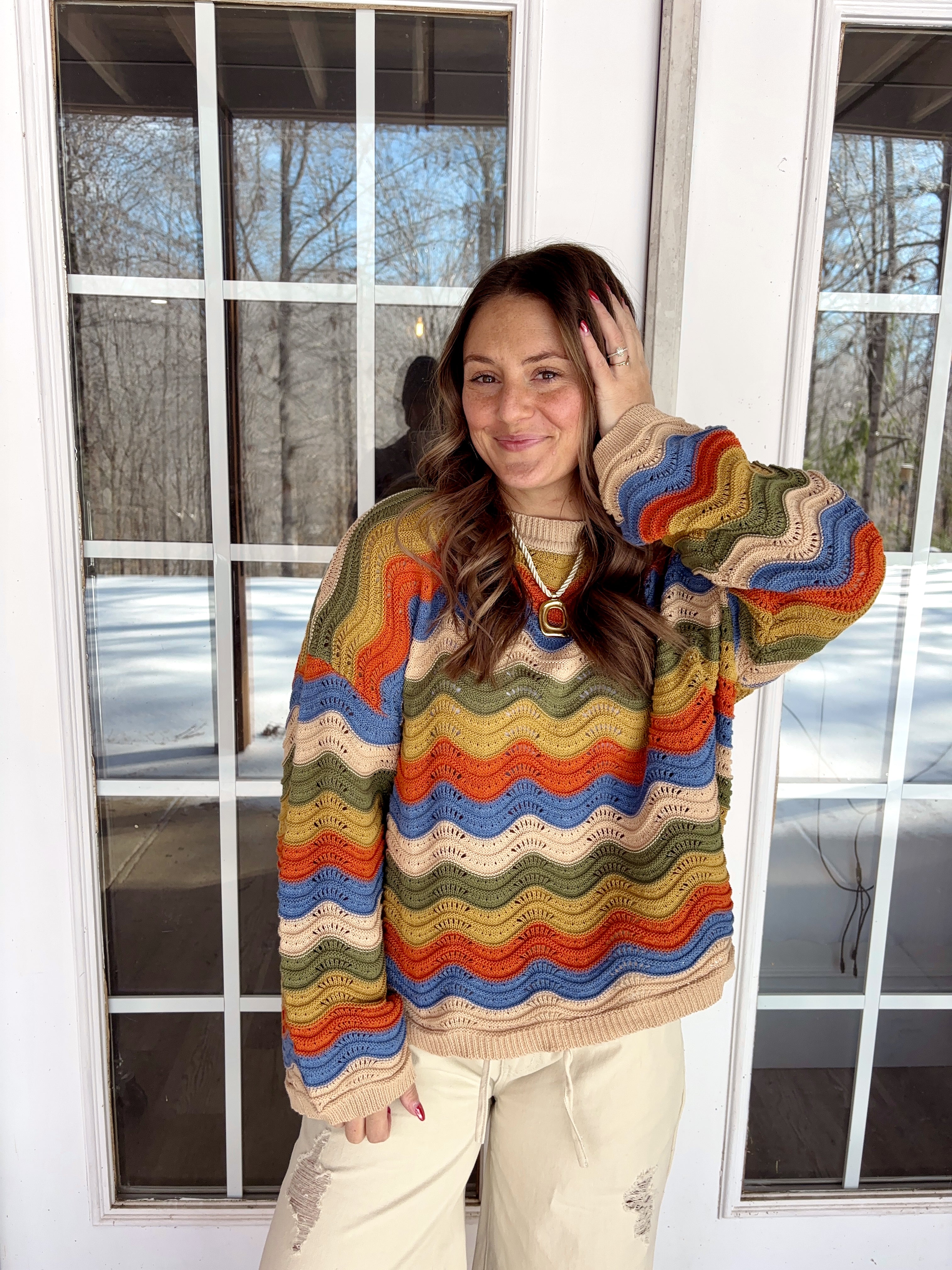 Chevron Knit Sweater