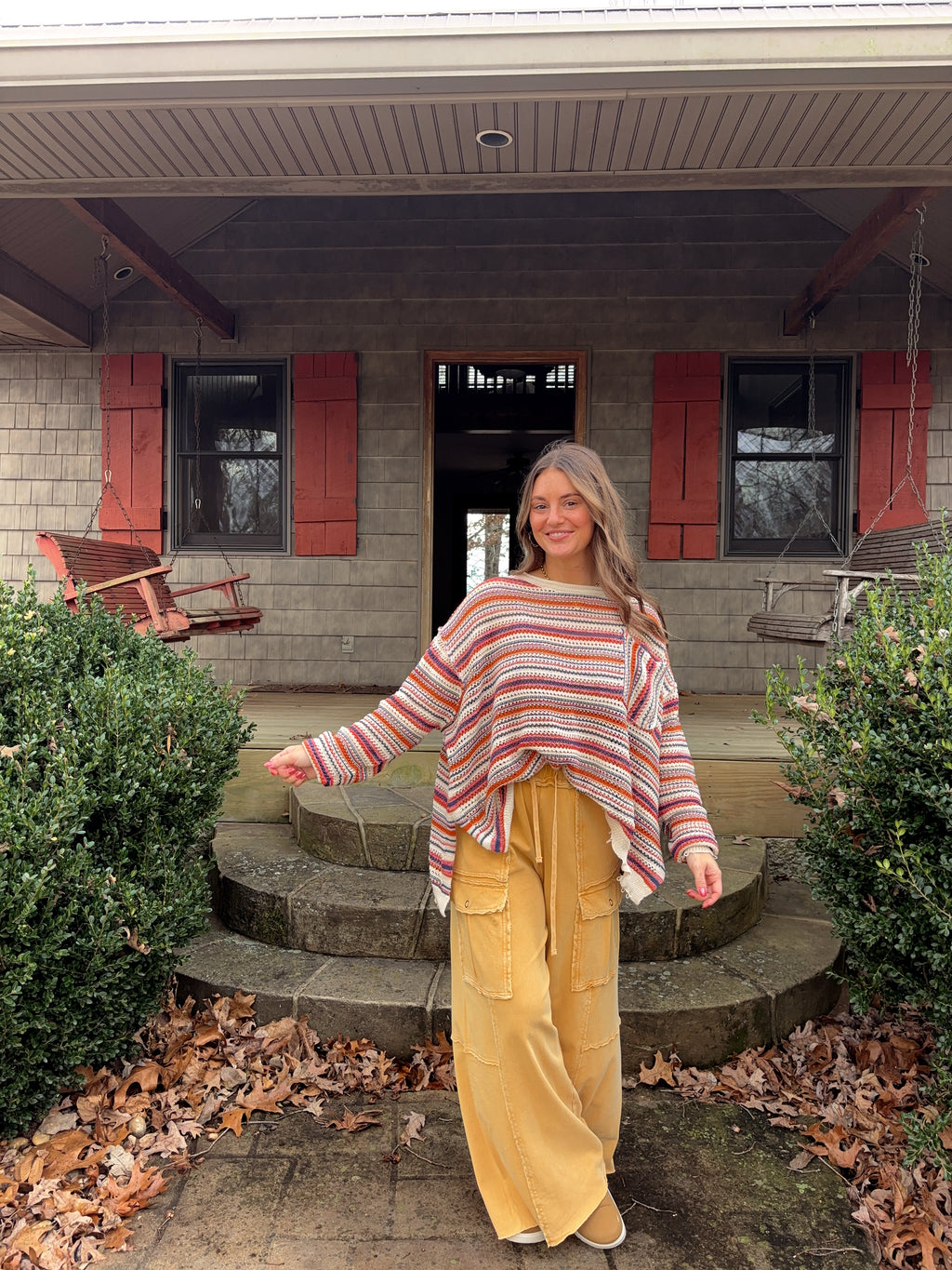 Sunset Striped Sweater