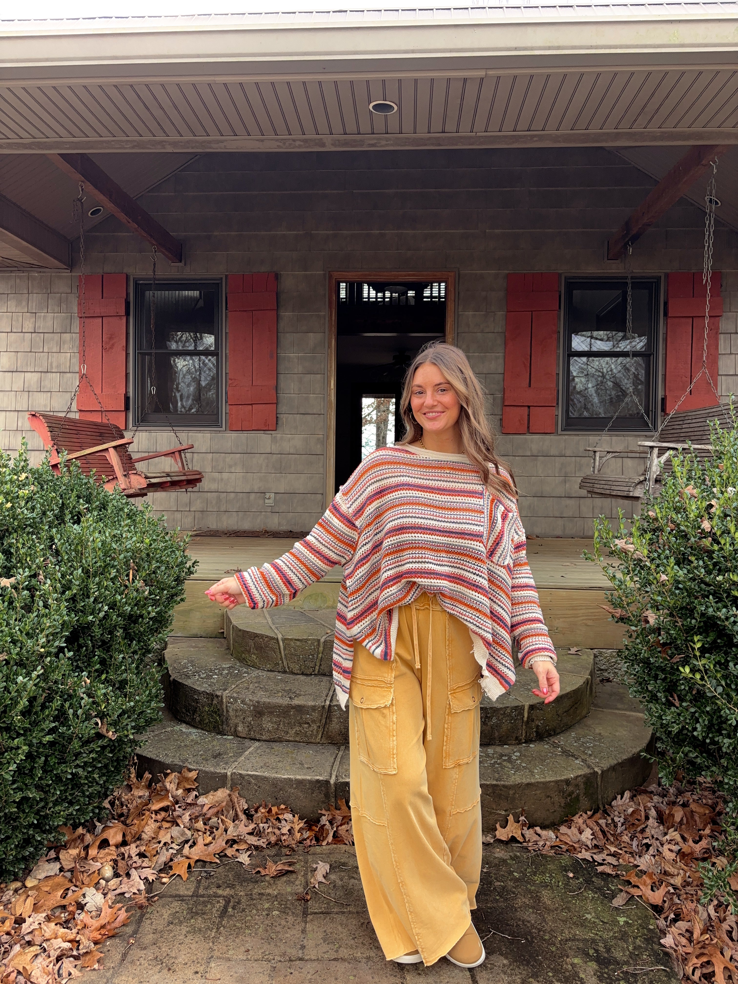Sunset Striped Sweater