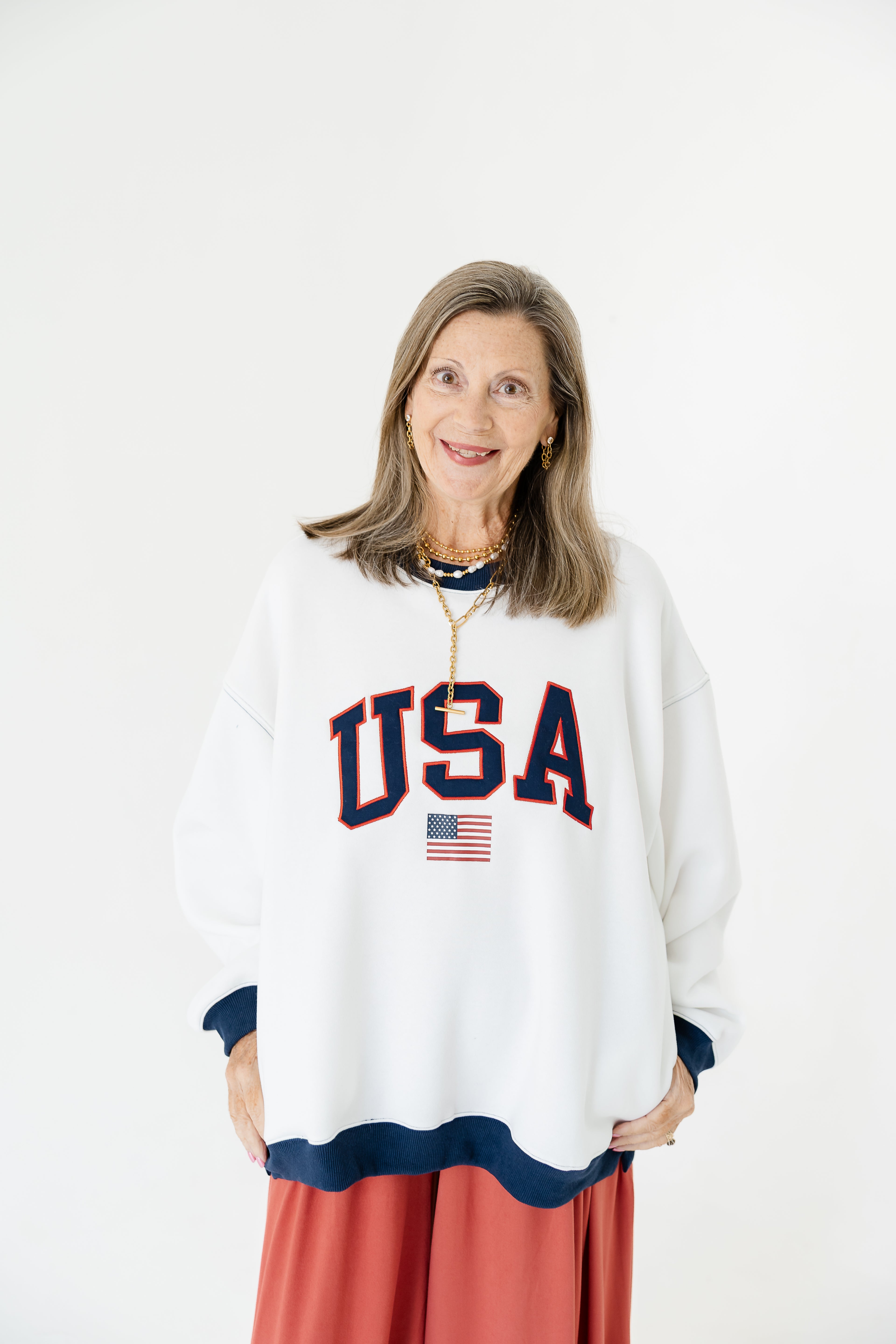 USA Colorblock Pullover