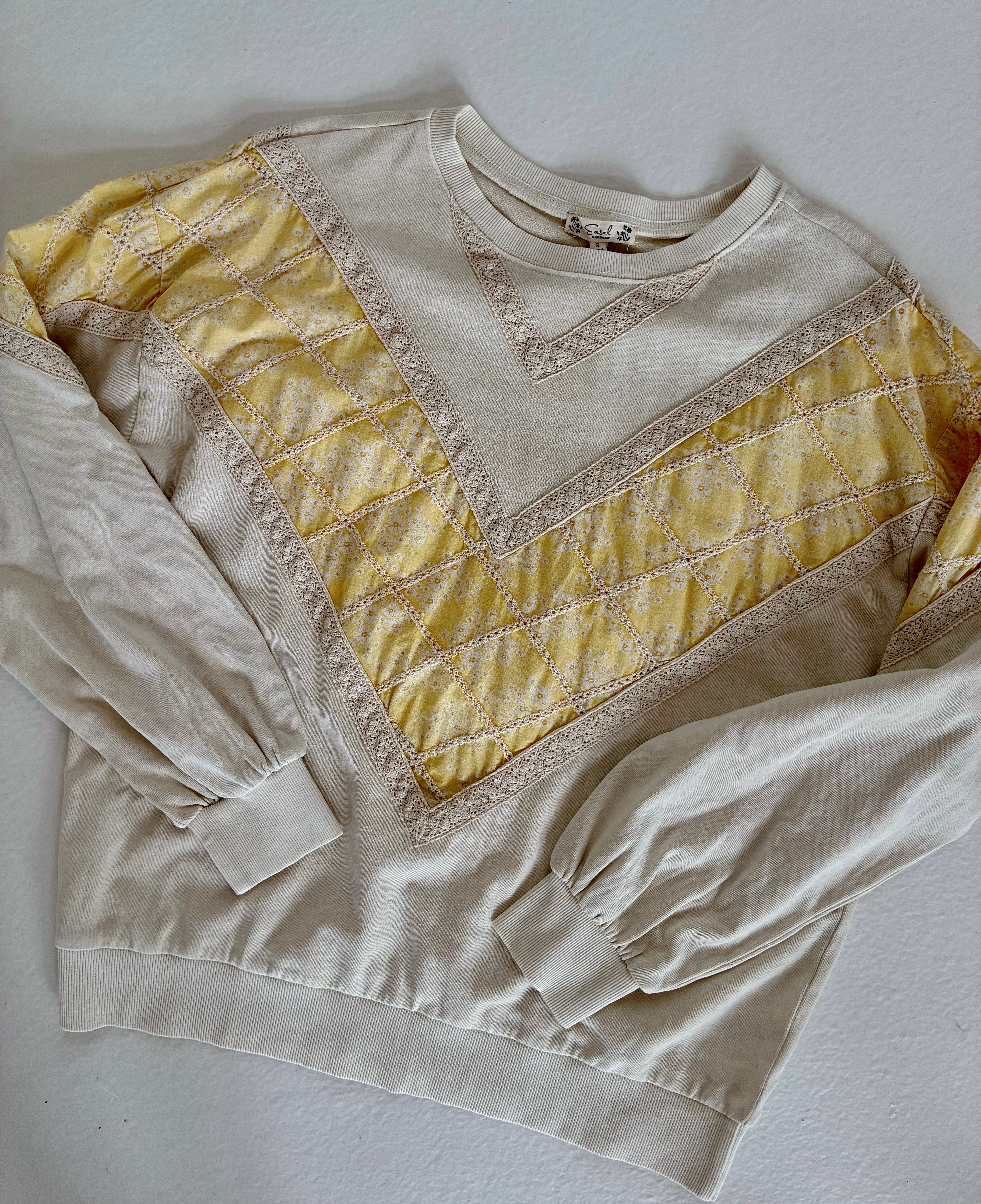 Yellow Lace Top