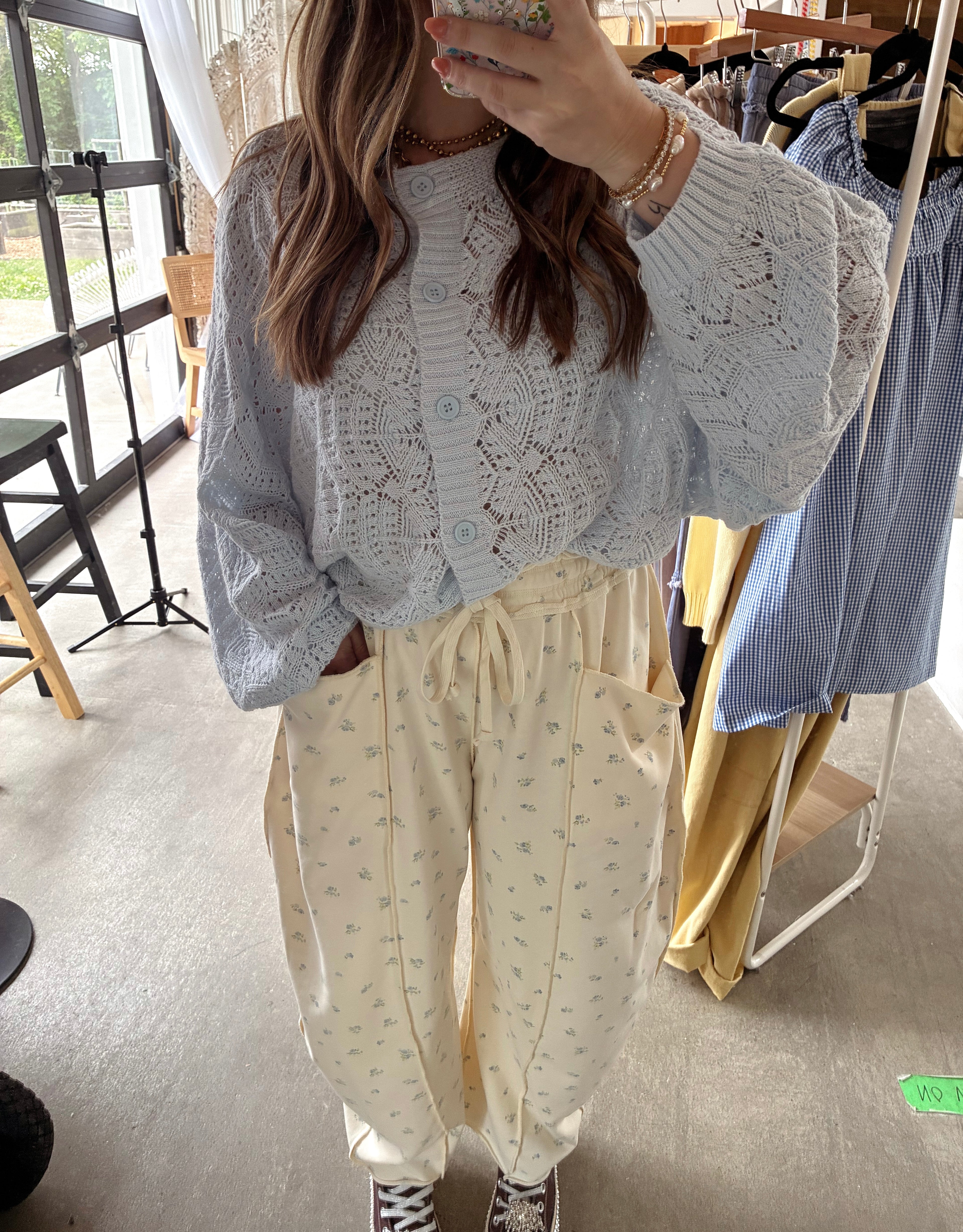 Flower Power Barrel Pants